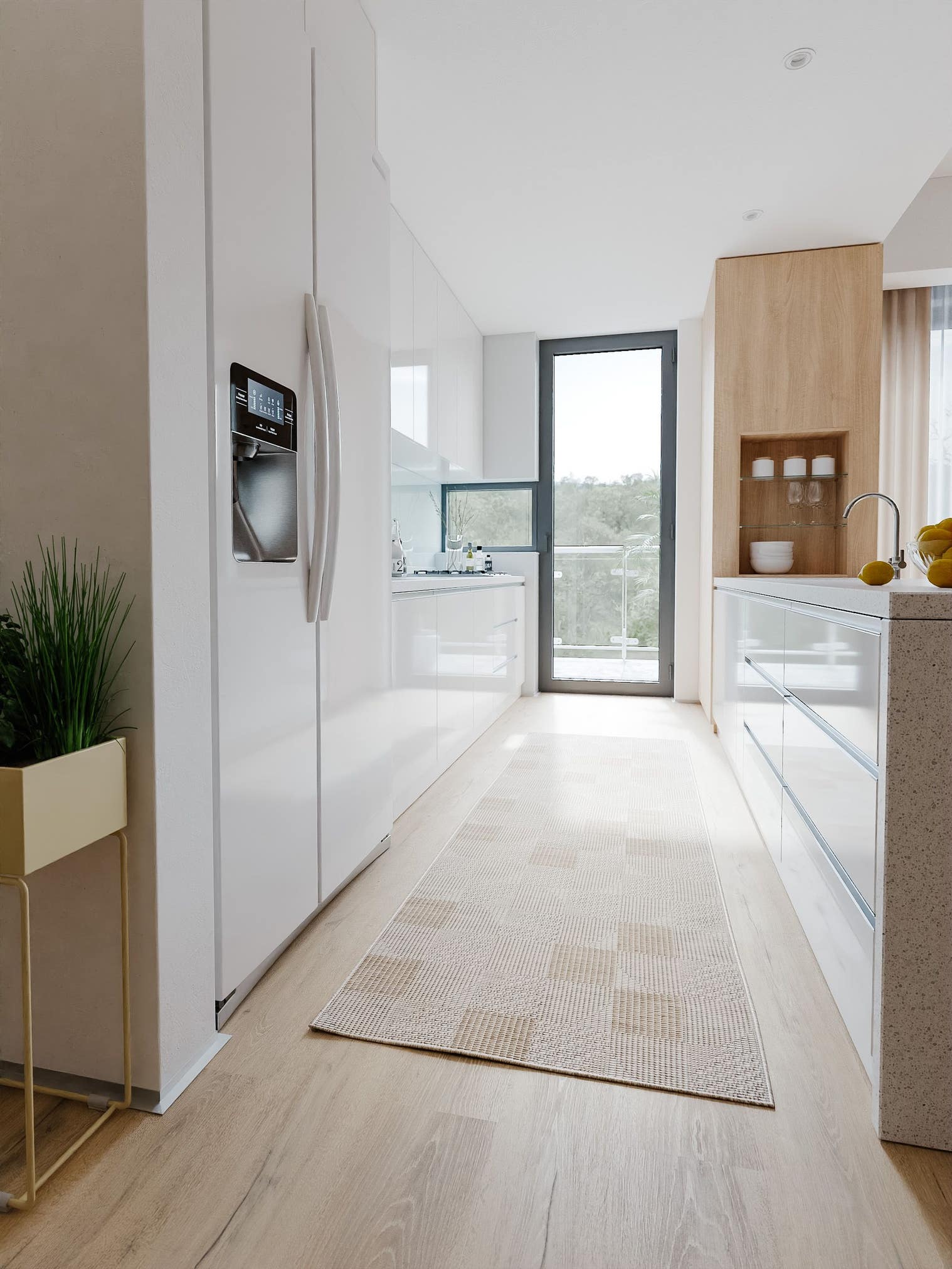 Alfombra de 100% Polipropileno en Blanco con un pelo de {{Placeholder_Pile Height}} de altura de benuta Nest