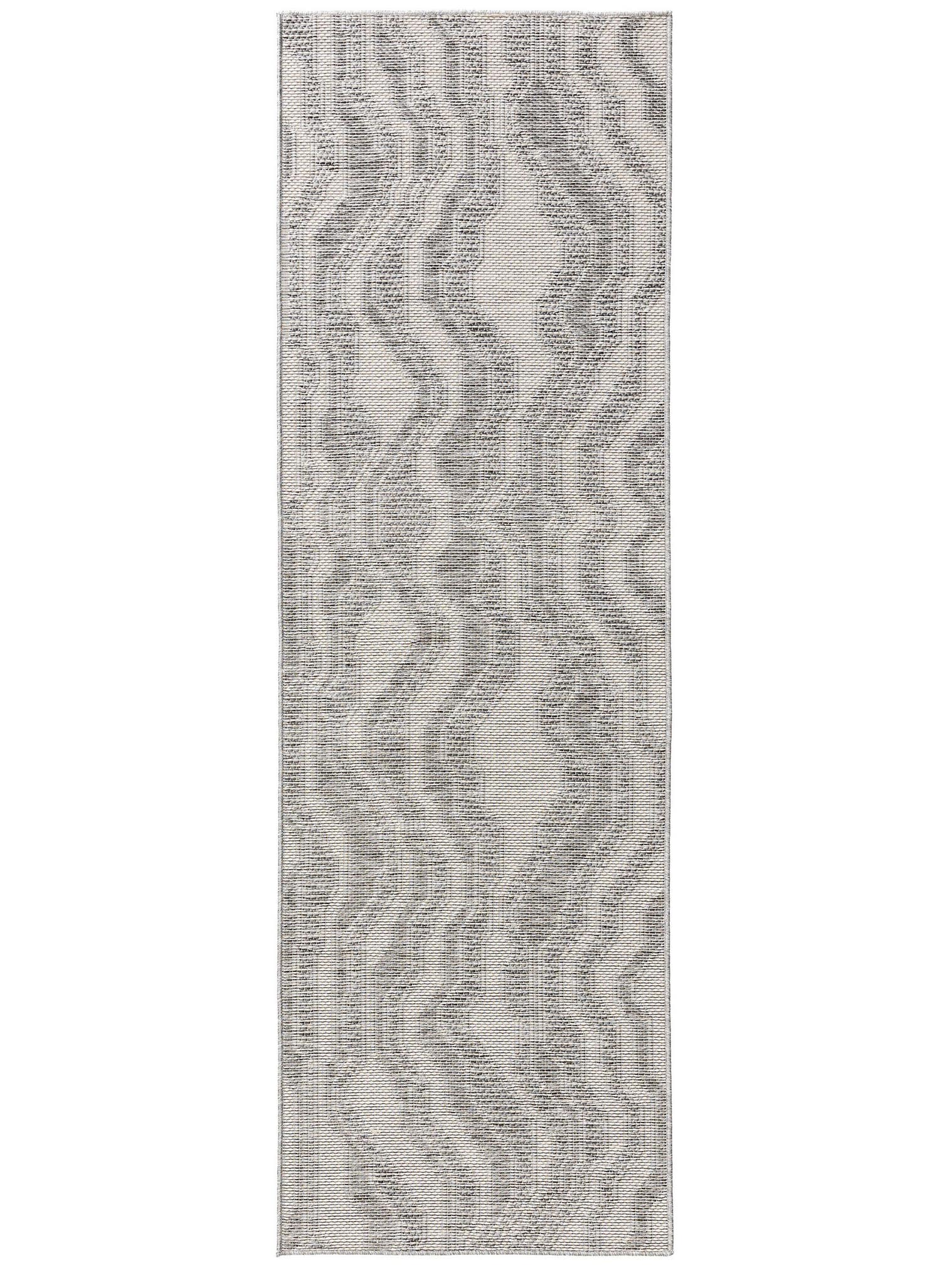 Teppich aus 100% Polypropylen in Grau mit bis 5 mm hohem Flor von benuta Nest