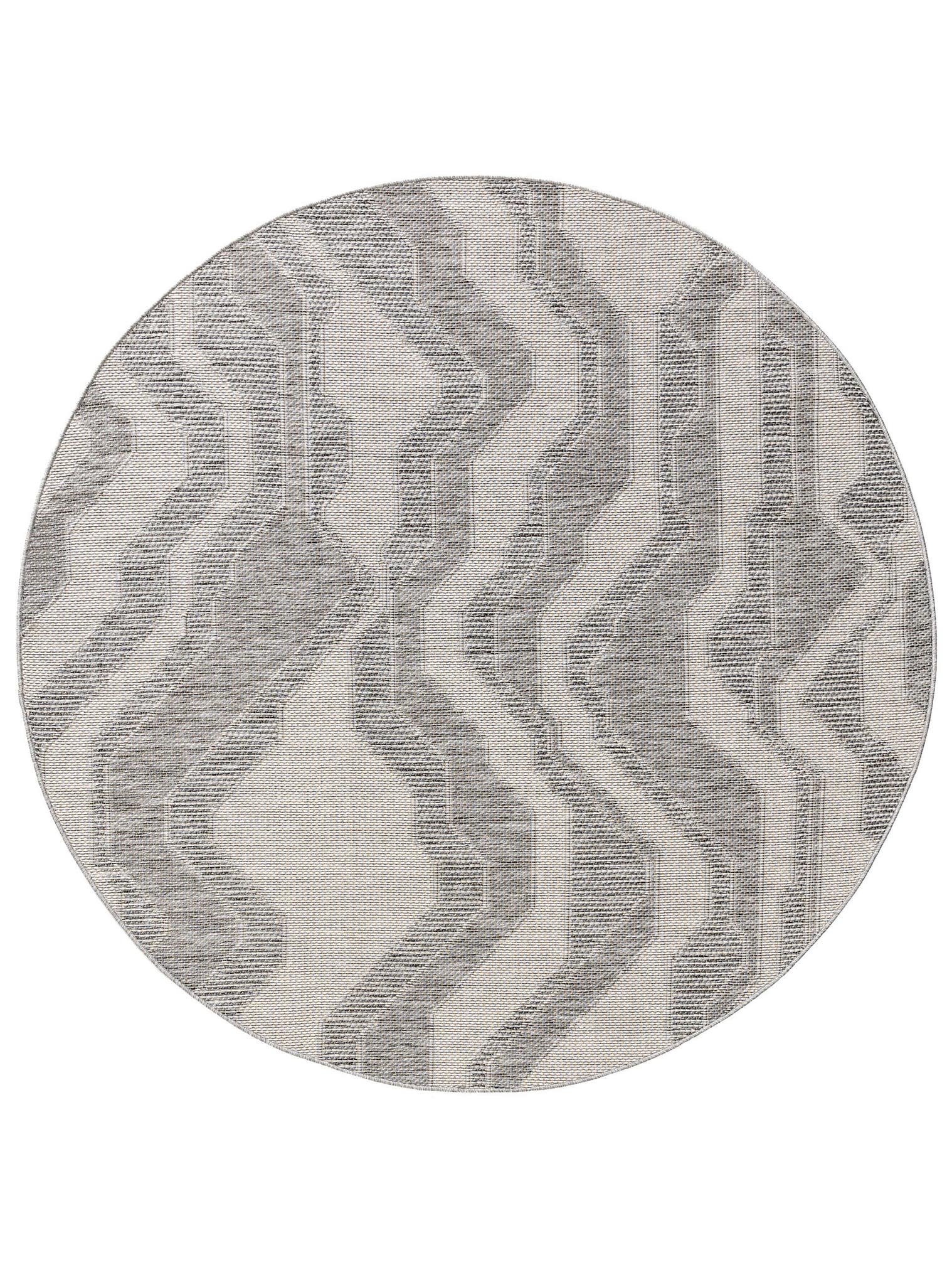Teppich aus 100% Polypropylen in Grau mit bis 5 mm hohem Flor von benuta Nest