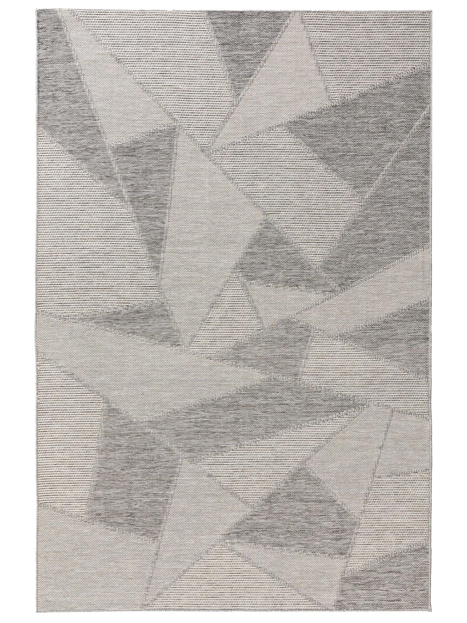Teppich aus 100% Polypropylen in Grau mit bis 5 mm hohem Flor von benuta Nest