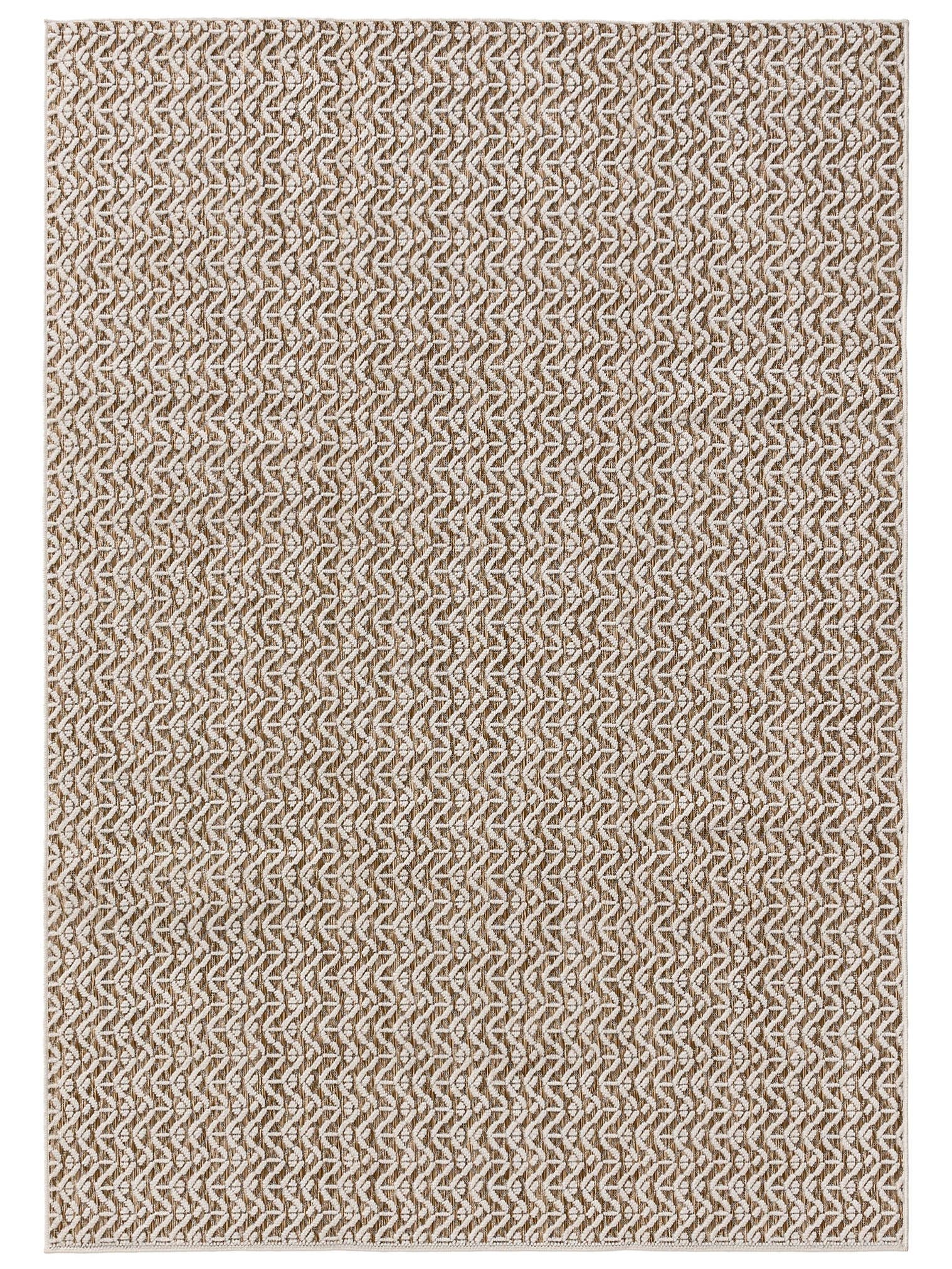 Teppich aus 100% Polypropylen in Weiß mit bis 5 mm hohem Flor von benuta Basic