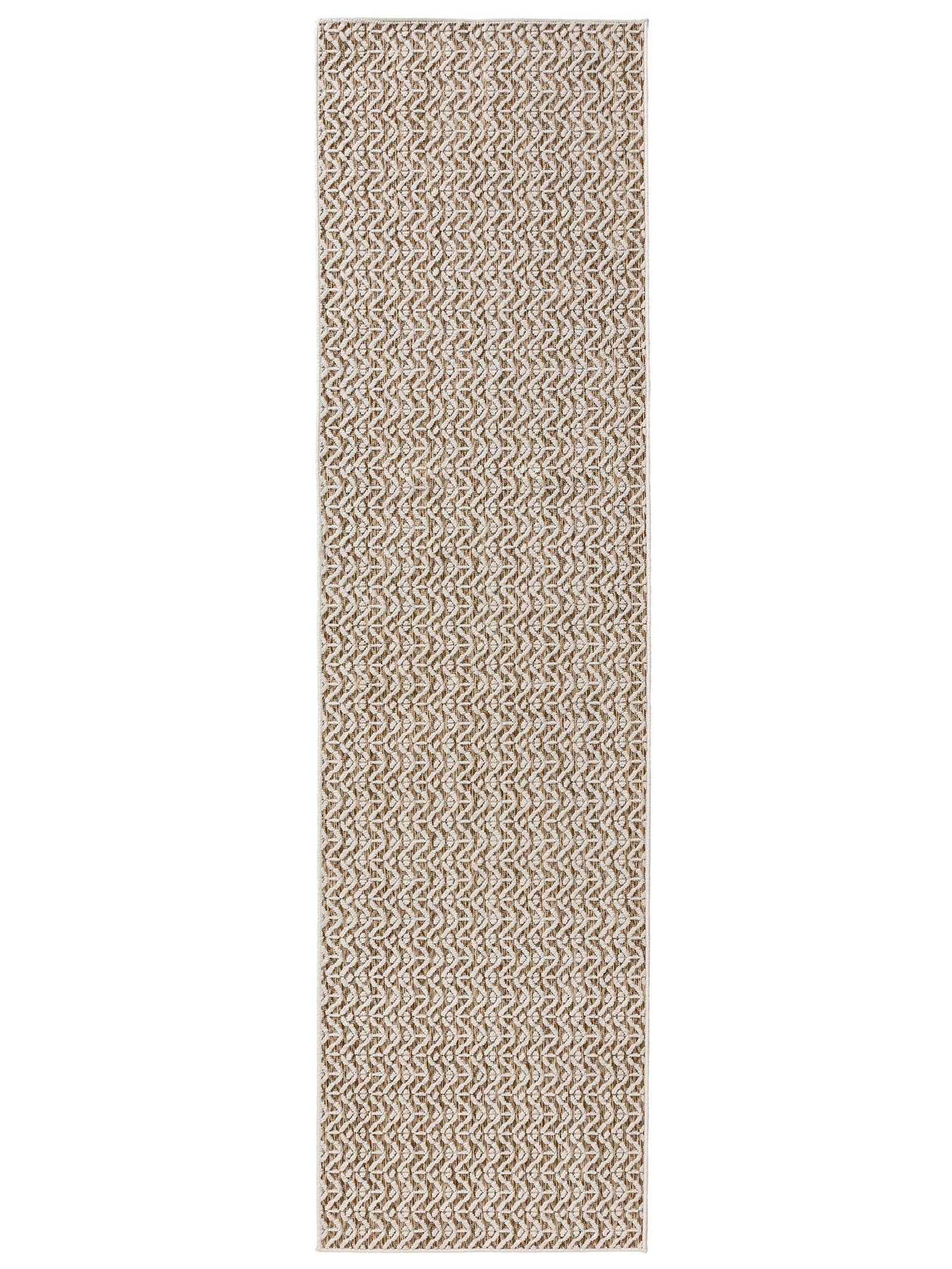 Teppich aus 100% Polypropylen in Weiß mit bis 5 mm hohem Flor von benuta Basic