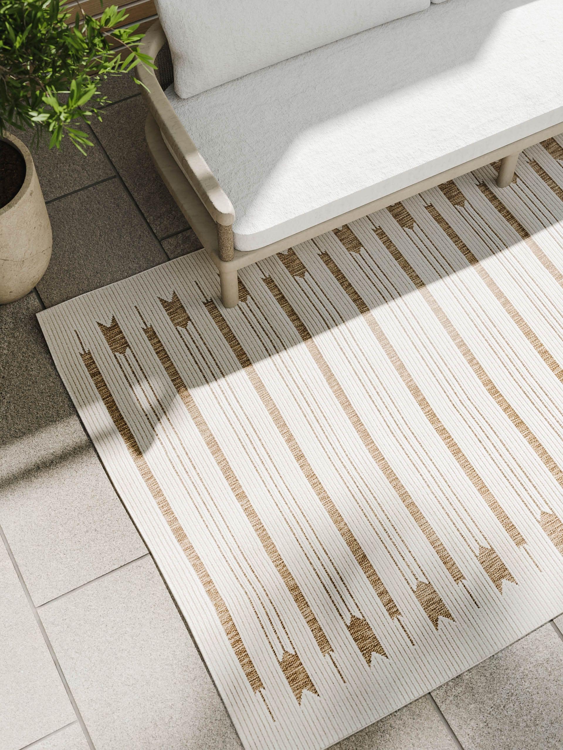 Tapete de 100% polipropileno em Branco com pelo de até 5 mm de altura da benuta Basic