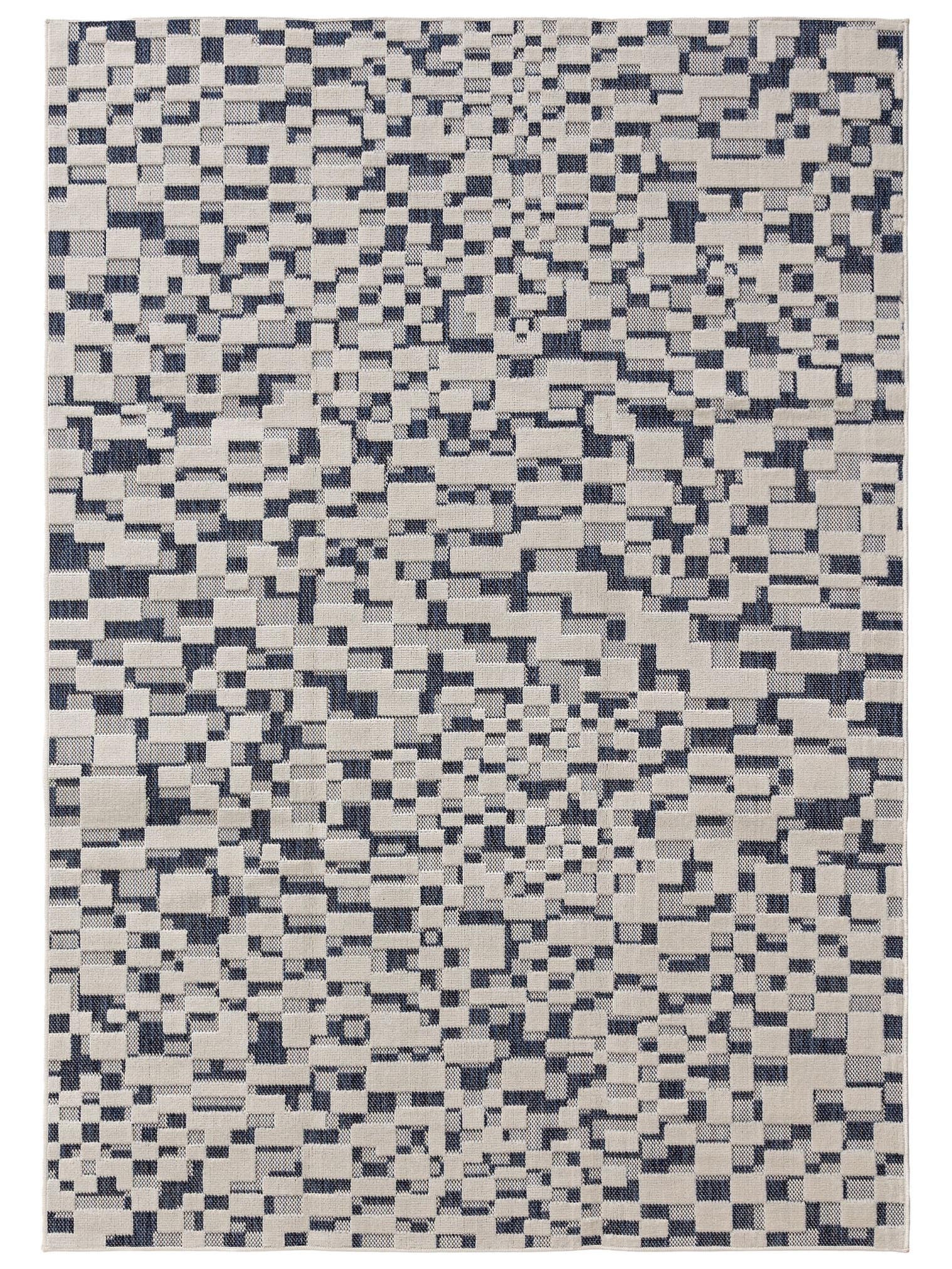 Teppich aus 100% Polypropylen in Blau mit bis 5 mm hohem Flor von benuta Basic
