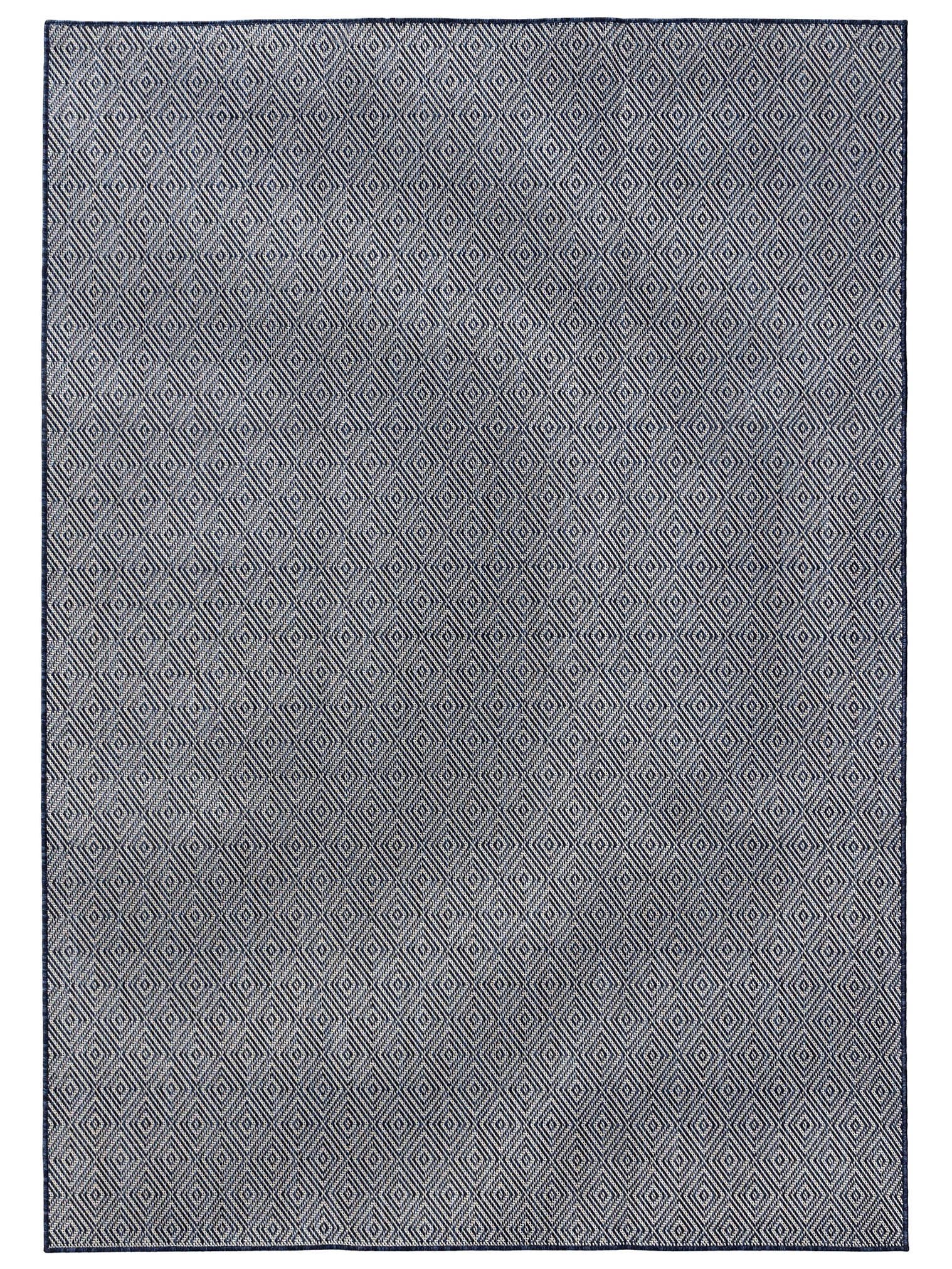 Teppich aus 100% Polypropylen in Blau mit bis 5 mm hohem Flor von benuta Basic