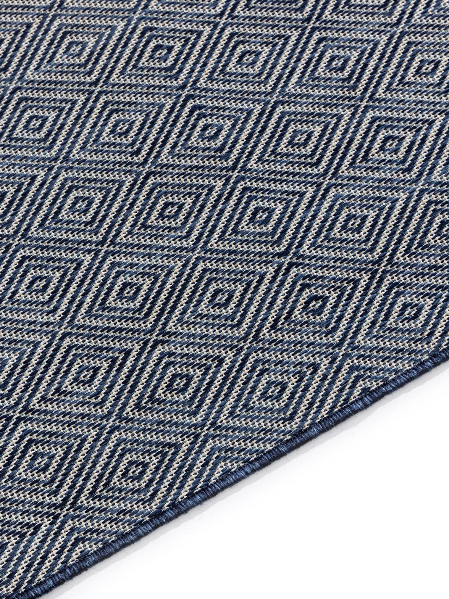Teppich aus 100% Polypropylen in Blau mit bis 5 mm hohem Flor von benuta Basic