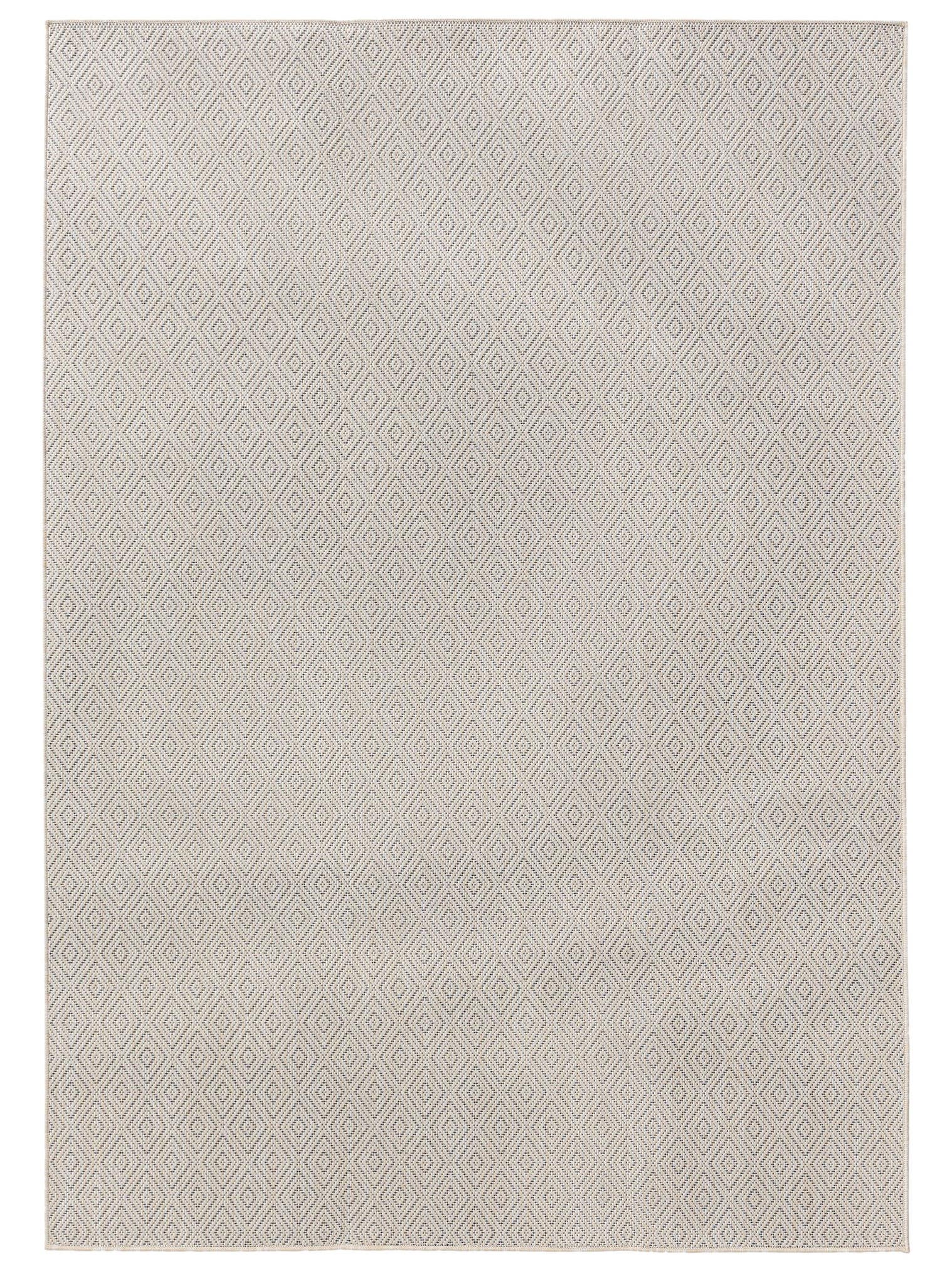 Teppich aus 100% Polypropylen in Weiß mit bis 5 mm hohem Flor von benuta Basic