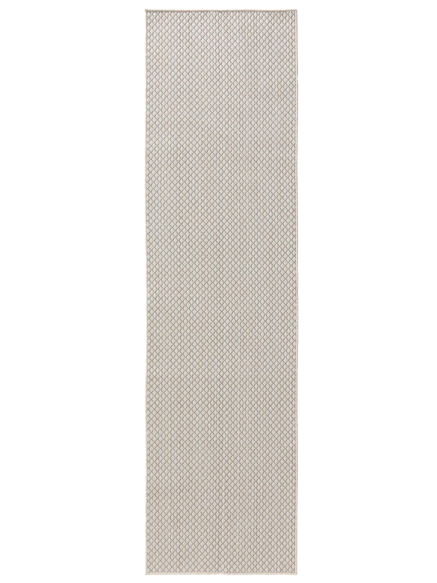 Teppich aus 100% Polypropylen in Weiß mit bis 5 mm hohem Flor von benuta Basic