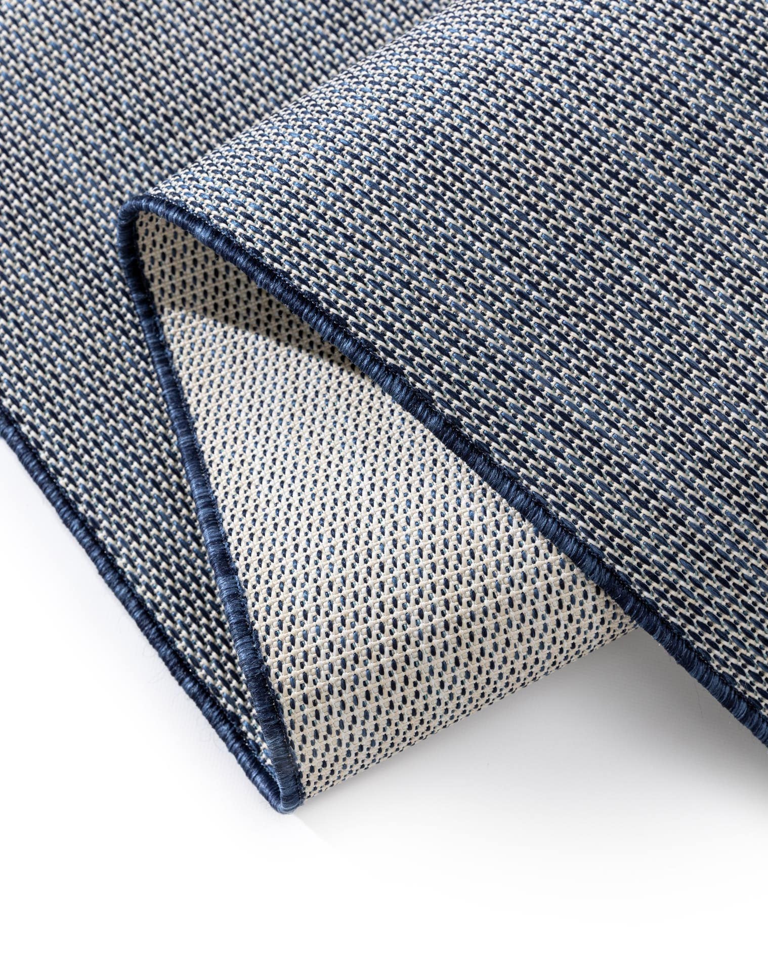 Teppich aus 100% Polypropylen in Blau mit bis 5 mm hohem Flor von benuta Basic
