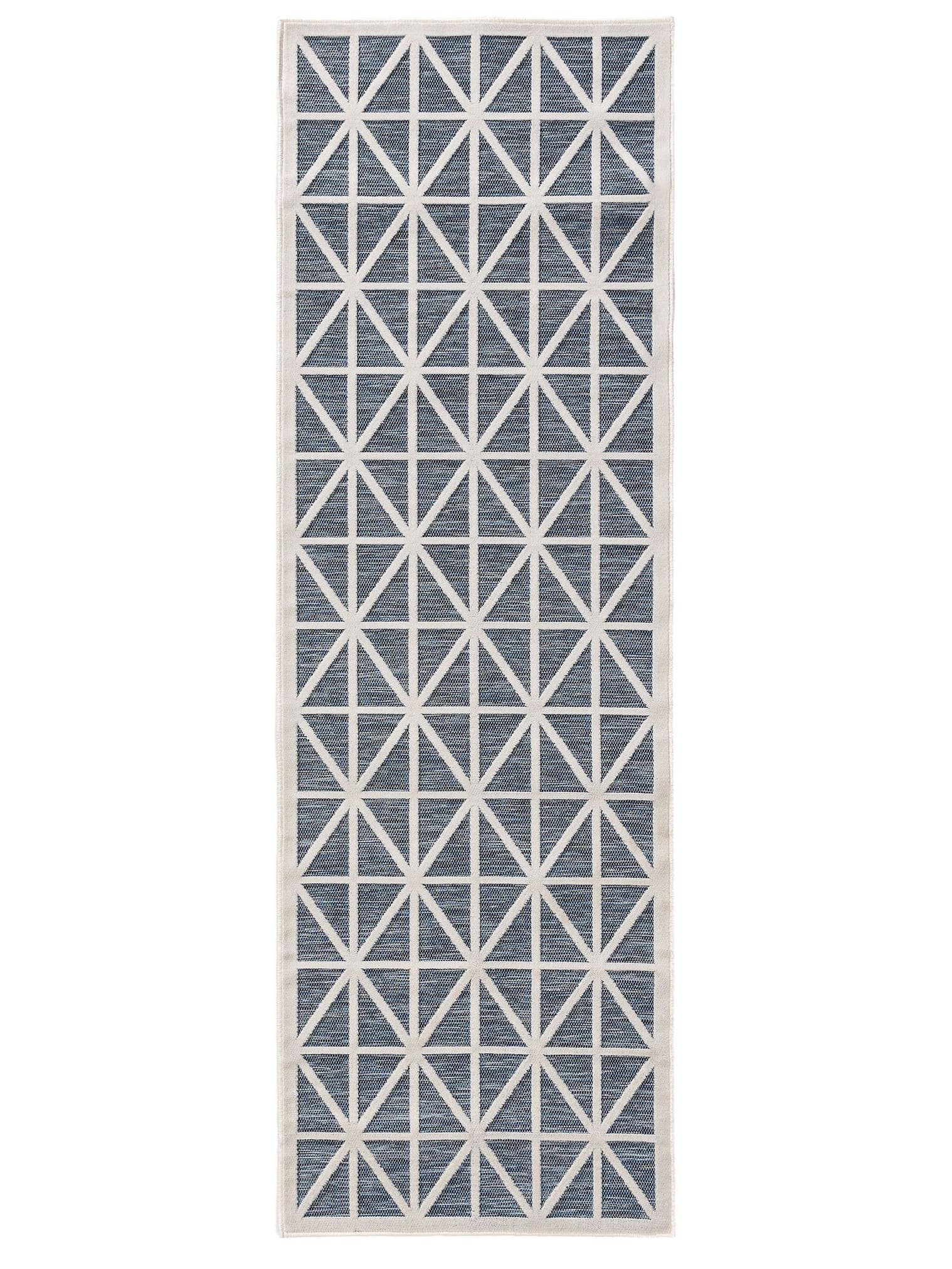 Teppich aus 100% Polypropylen in Blau mit bis 5 mm hohem Flor von benuta Pop