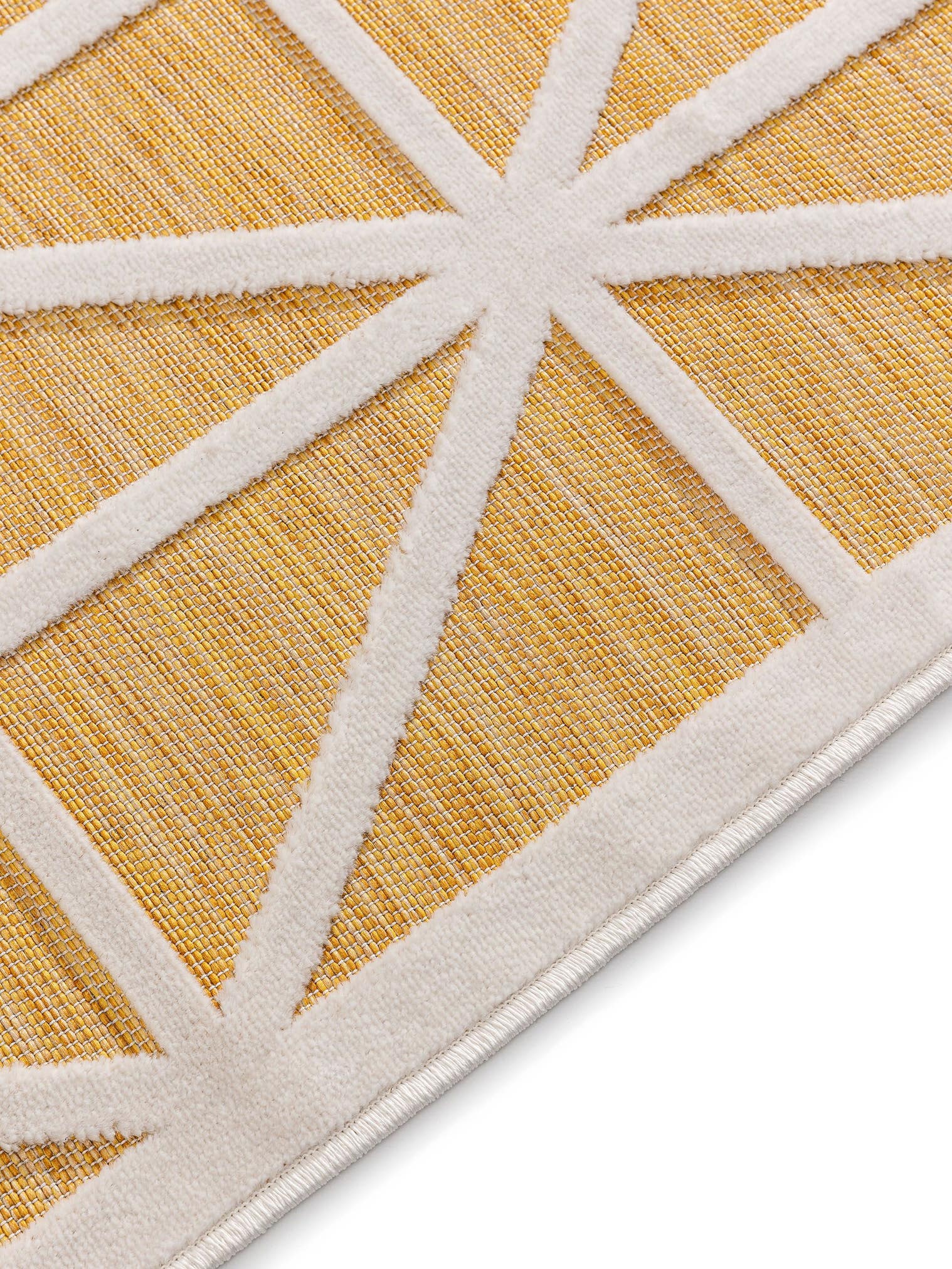 Tappeto di 100% Polipropilene in Giallo con pelo alto 1- 5 mm da benuta Pop