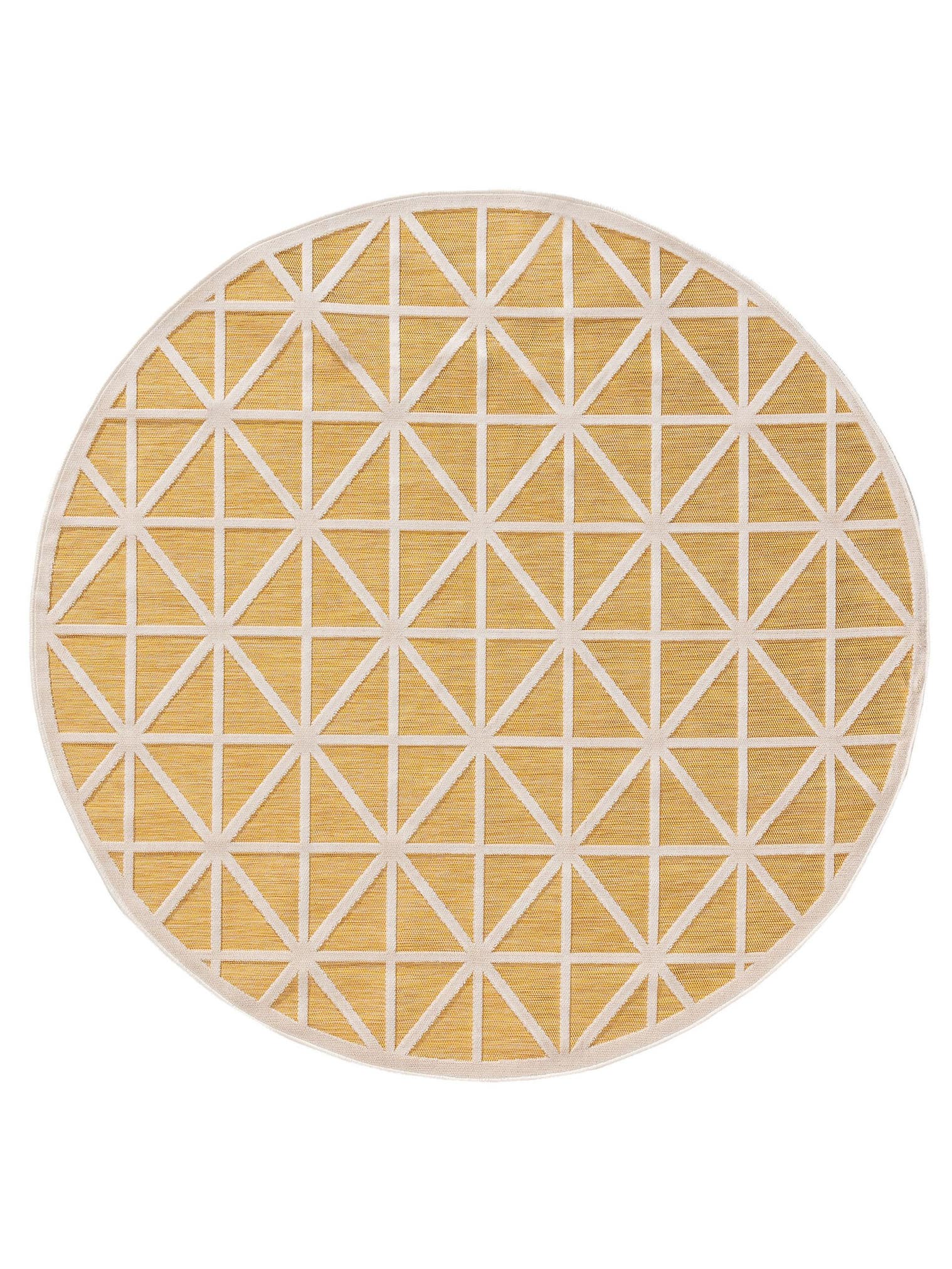 Teppich aus 100% Polypropylen in Gelb mit bis 5 mm hohem Flor von benuta Pop