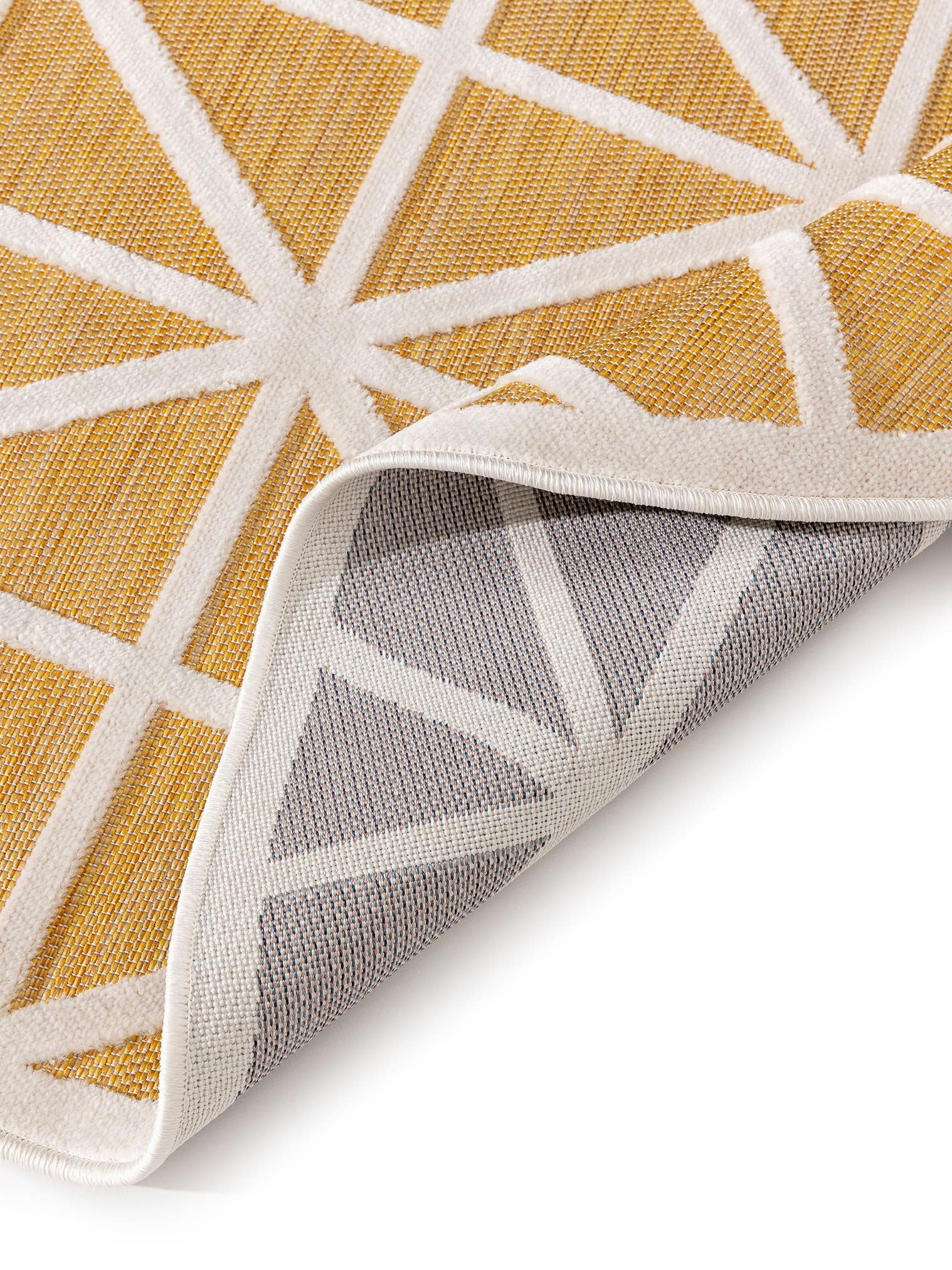 Teppich aus 100% Polypropylen in Gelb mit bis 5 mm hohem Flor von benuta Pop