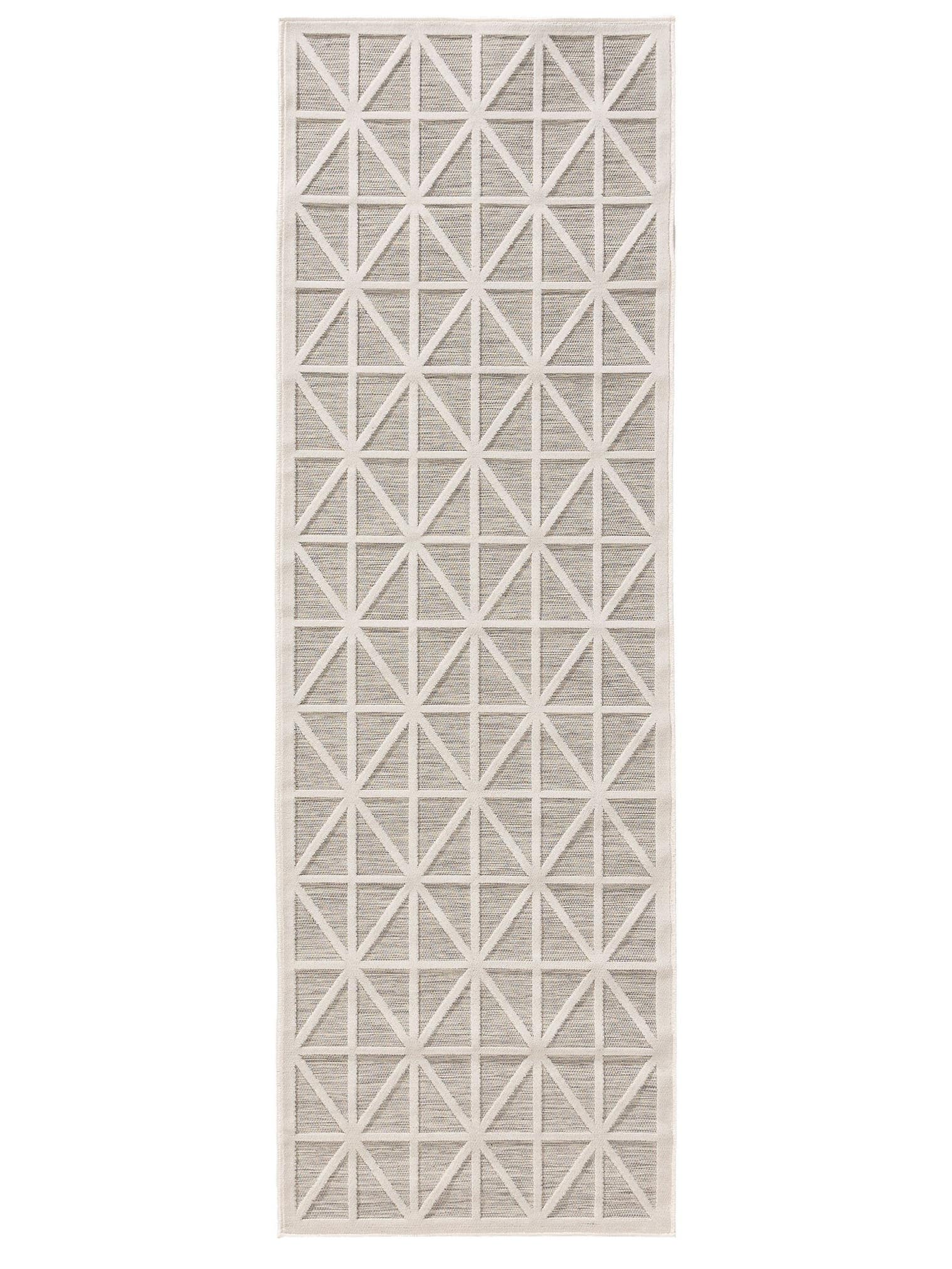 Teppich aus 100% Polypropylen in Grau mit bis 5 mm hohem Flor von benuta Pop