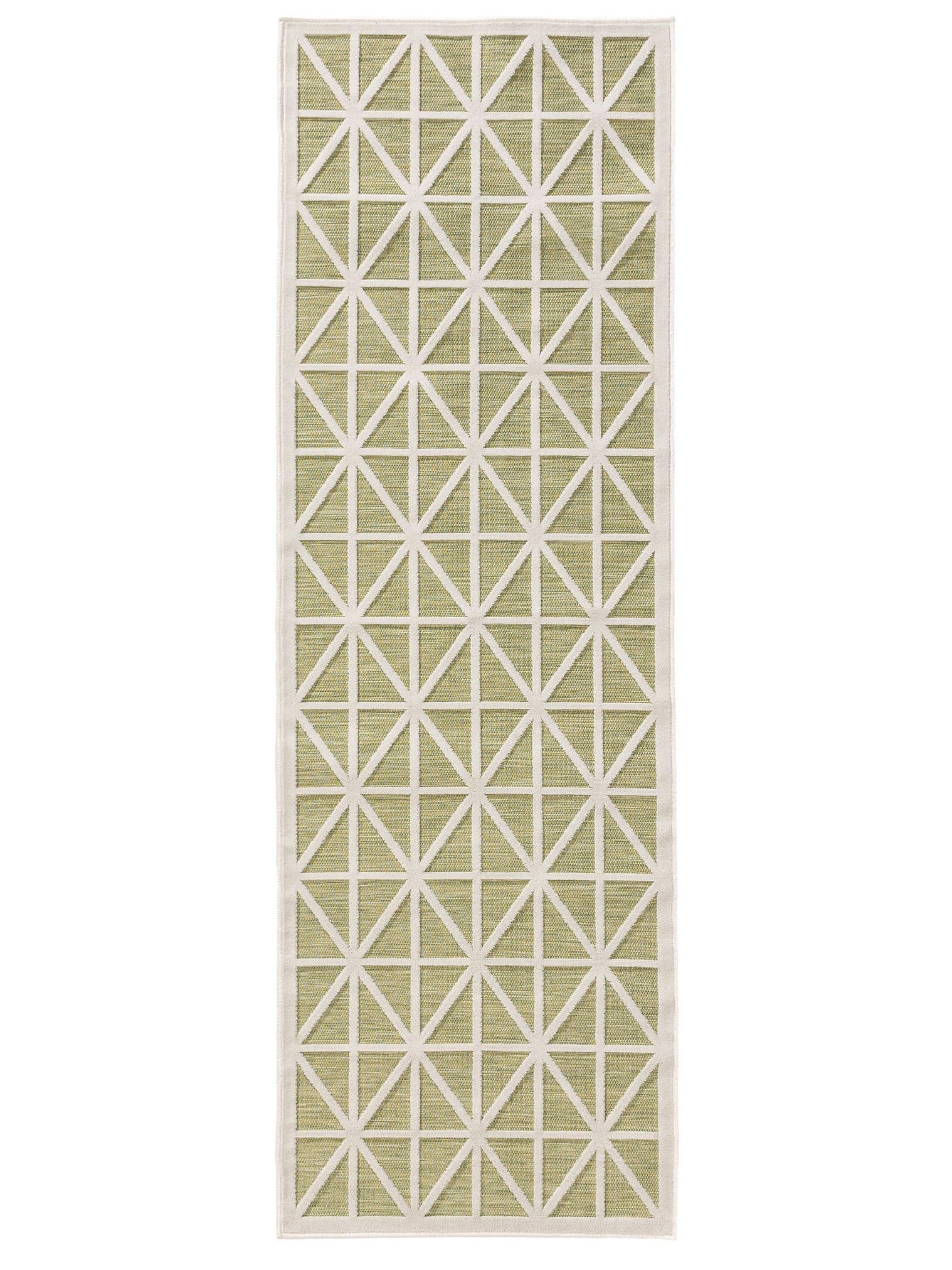 Teppich aus 100% Polypropylen in Grün mit bis 5 mm hohem Flor von benuta Pop