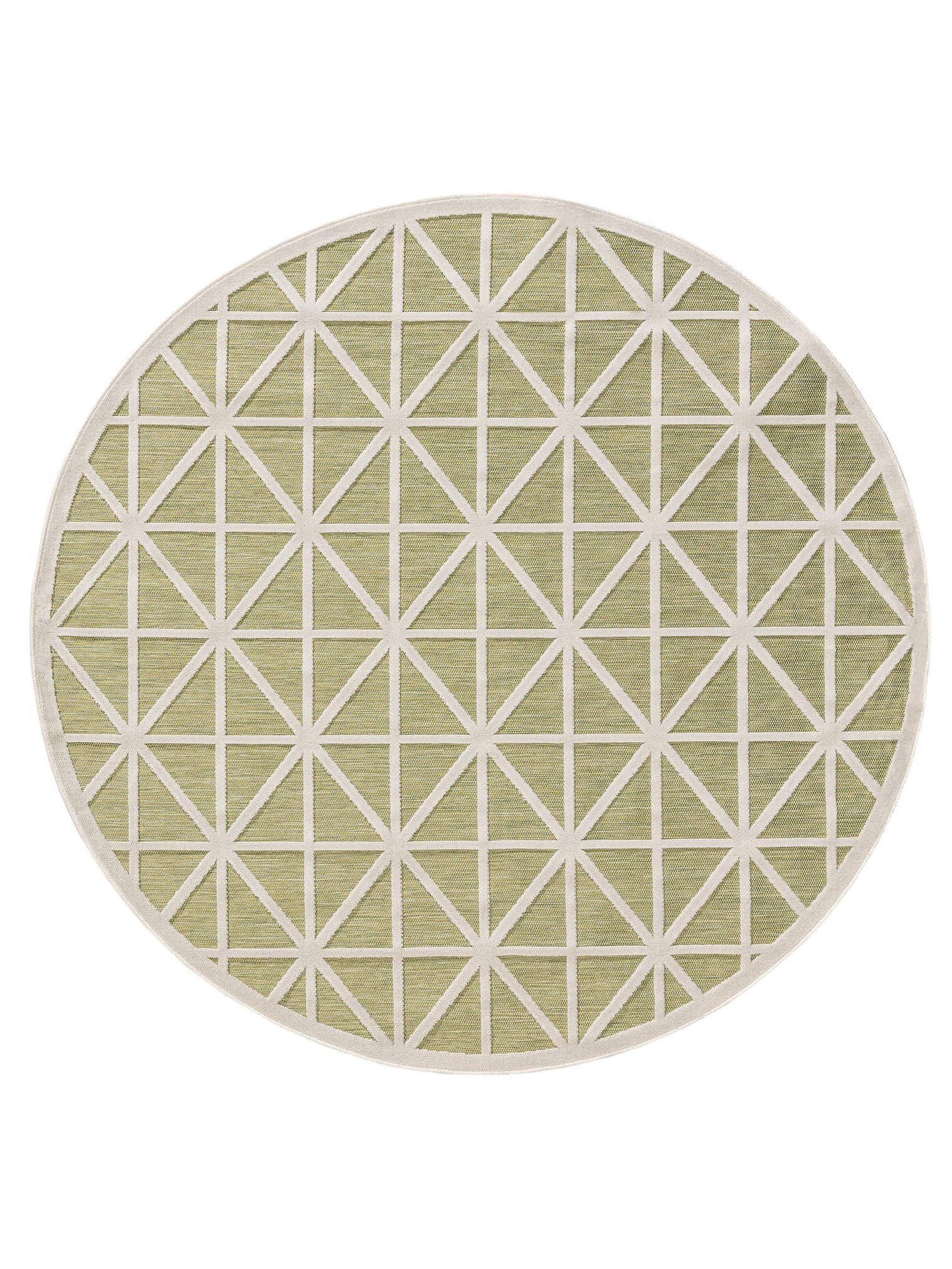 Teppich aus 100% Polypropylen in Grün mit bis 5 mm hohem Flor von benuta Pop