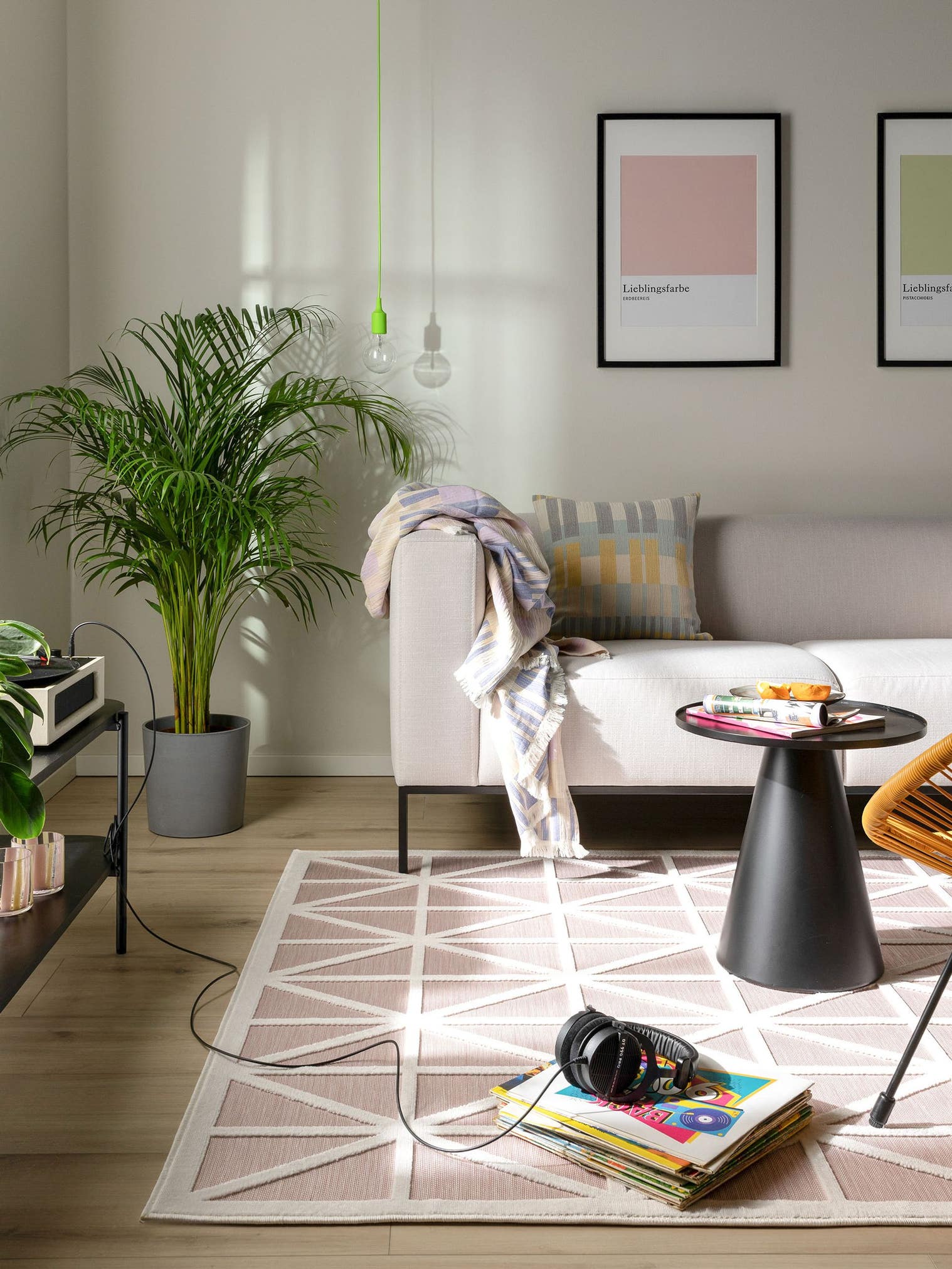 Teppich aus 100% Polypropylen in Rosa mit bis 5 mm hohem Flor von benuta Pop