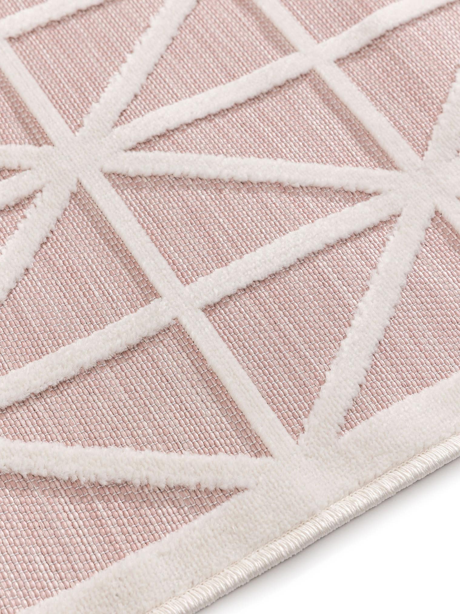 Teppich aus 100% Polypropylen in Rosa mit bis 5 mm hohem Flor von benuta Pop