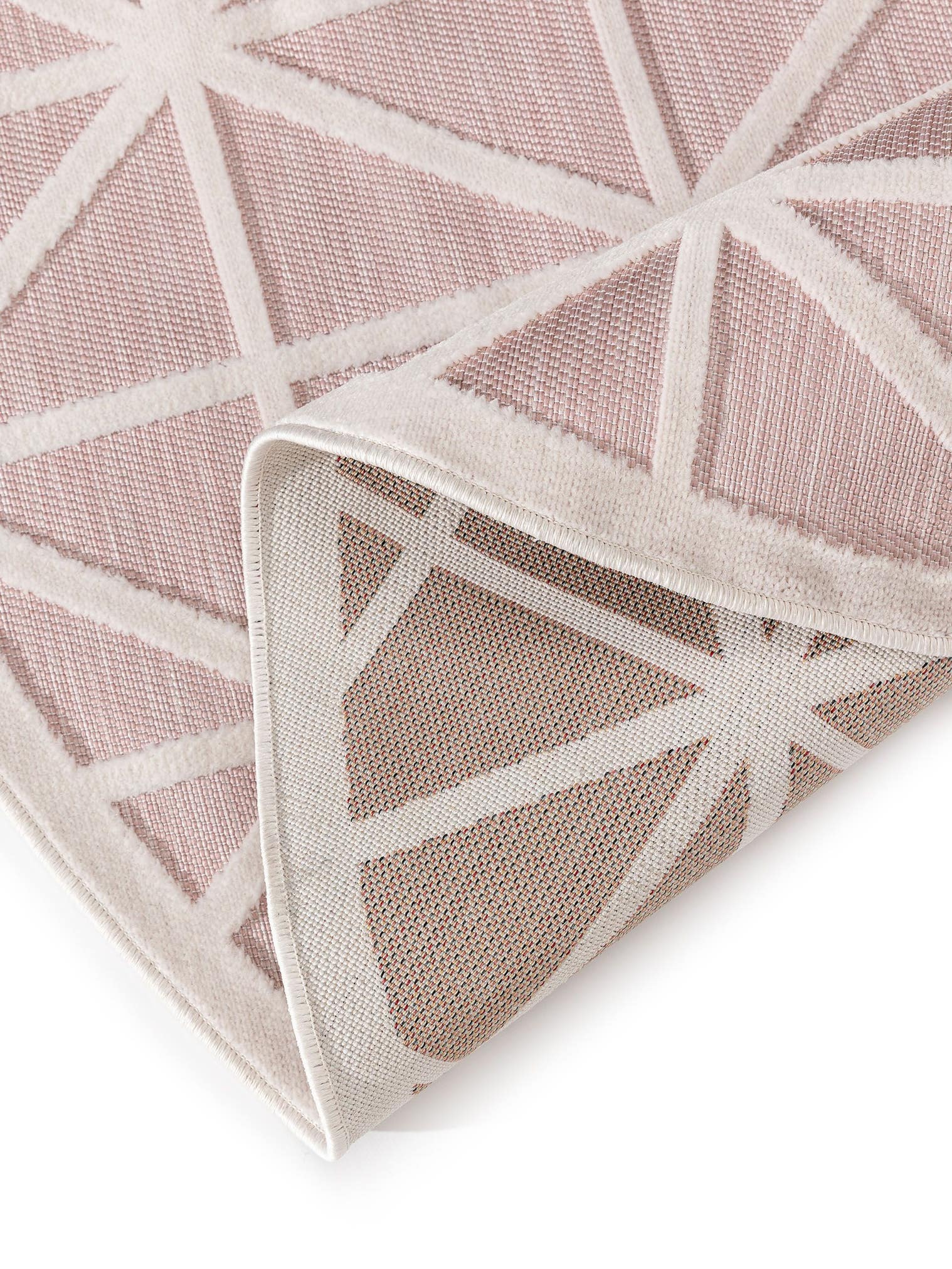 Teppich aus 100% Polypropylen in Rosa mit bis 5 mm hohem Flor von benuta Pop