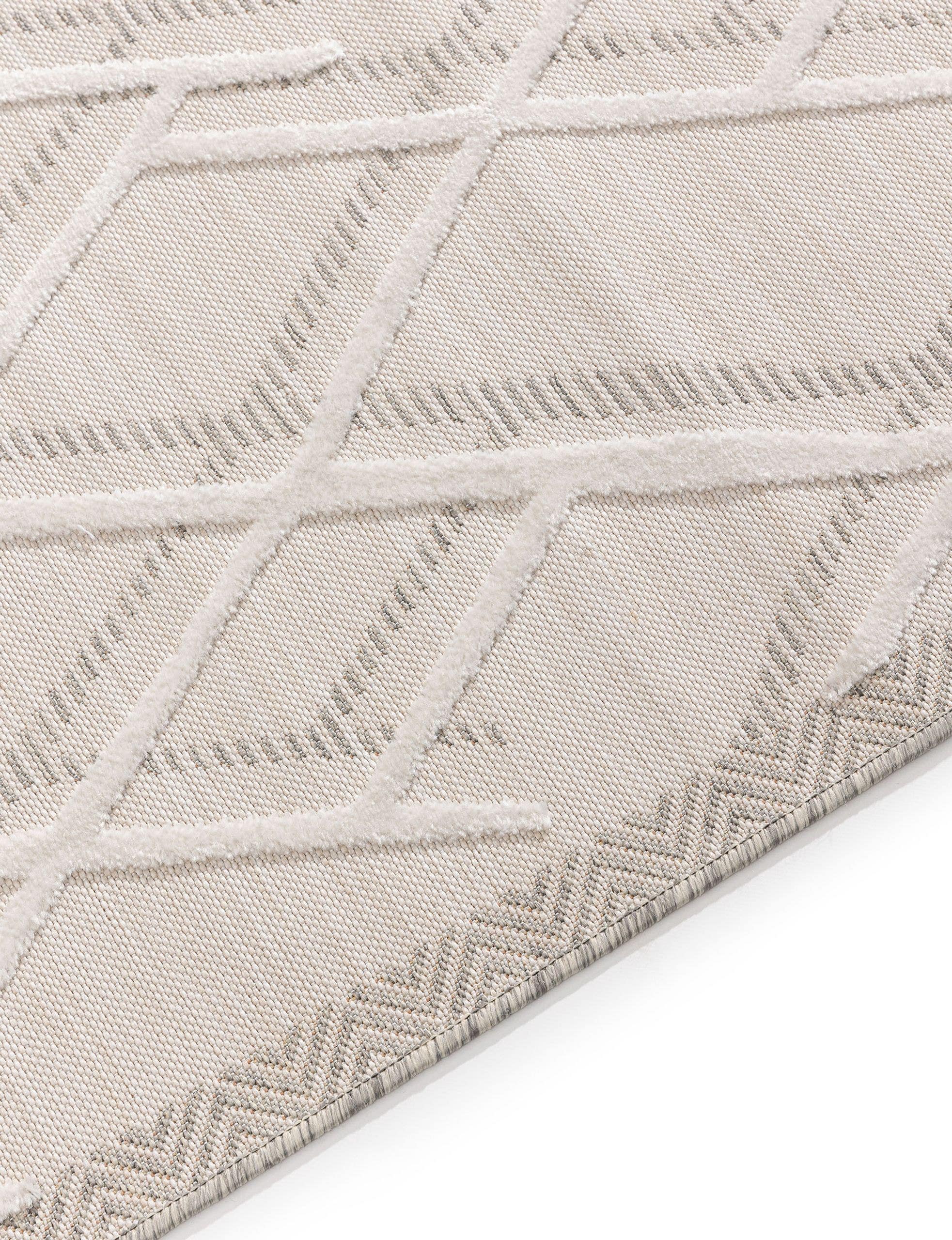 Alfombra de 100% Polipropileno en Blanco con un pelo de {{Placeholder_Pile Height}} de altura de benuta Basic