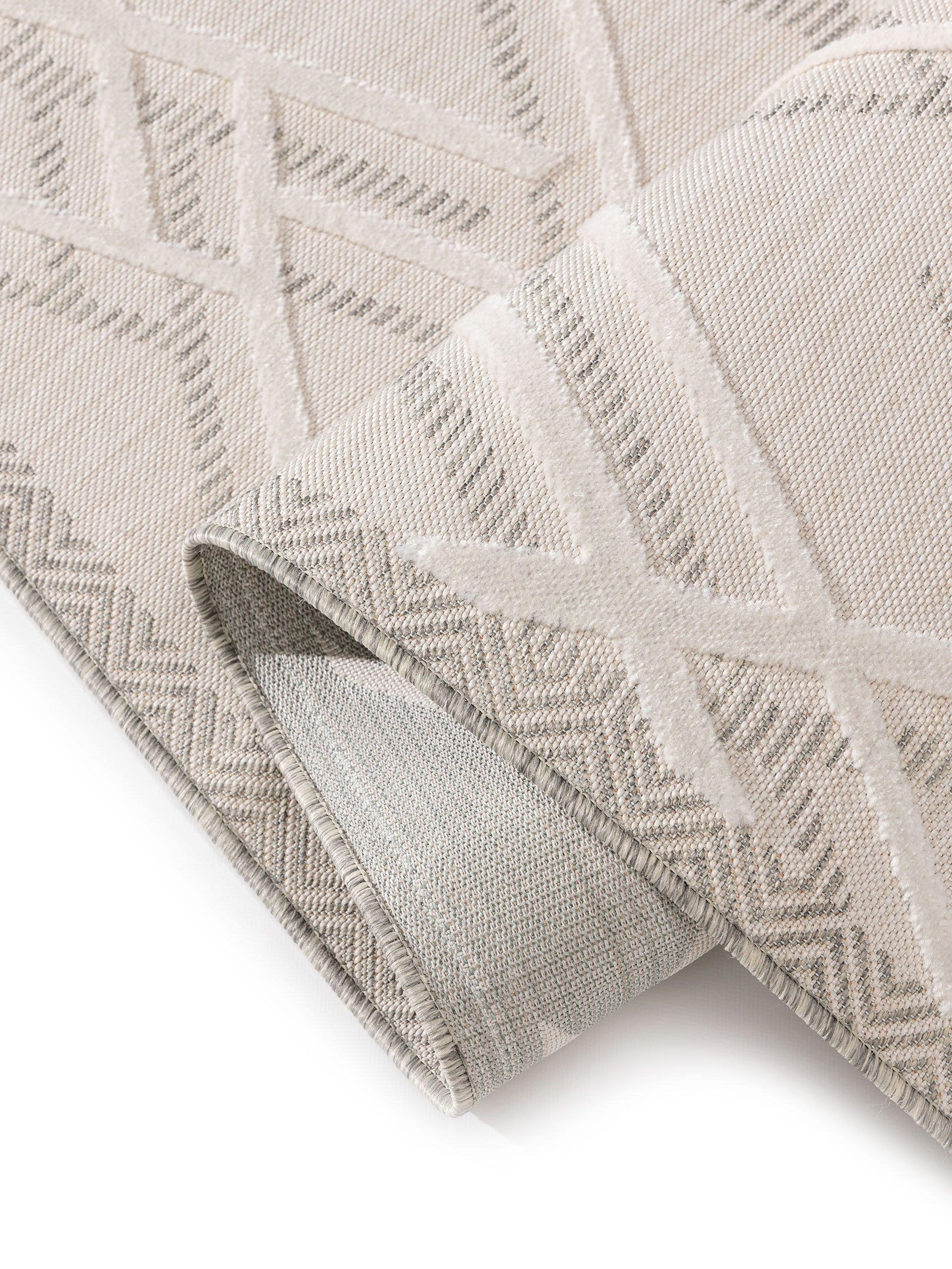 Alfombra de 100% Polipropileno en Blanco con un pelo de {{Placeholder_Pile Height}} de altura de benuta Basic