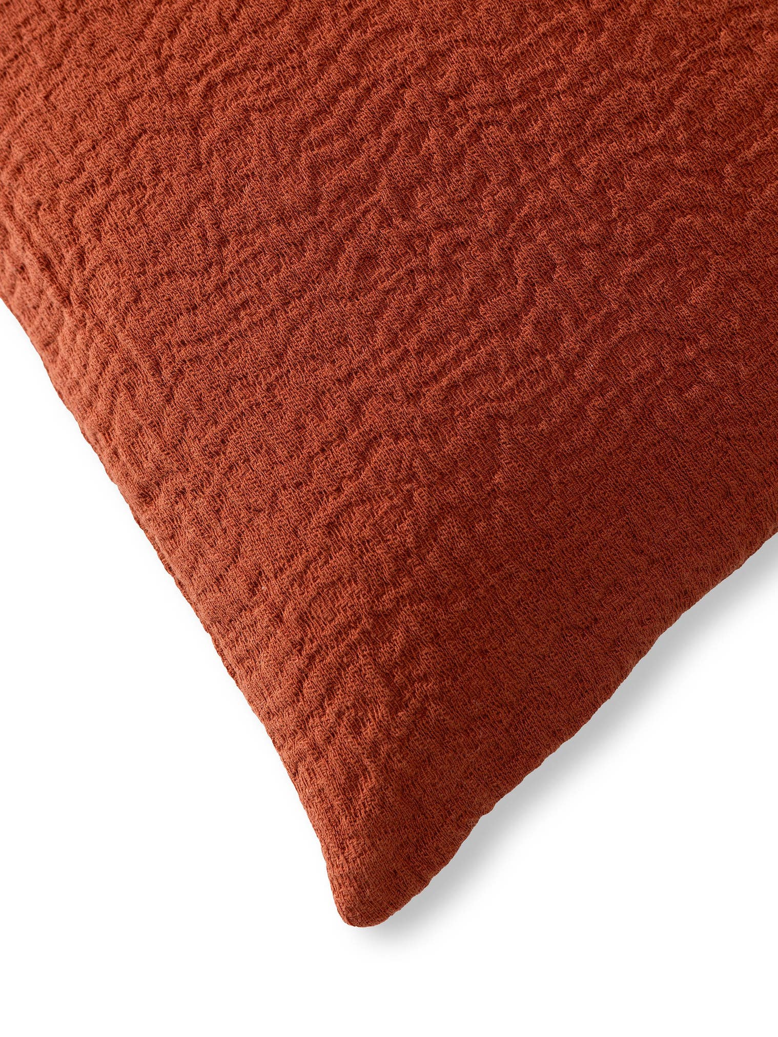 Kissenbezug Carmo Rot im Design Uni aus 100% Baumwolle von benuta
