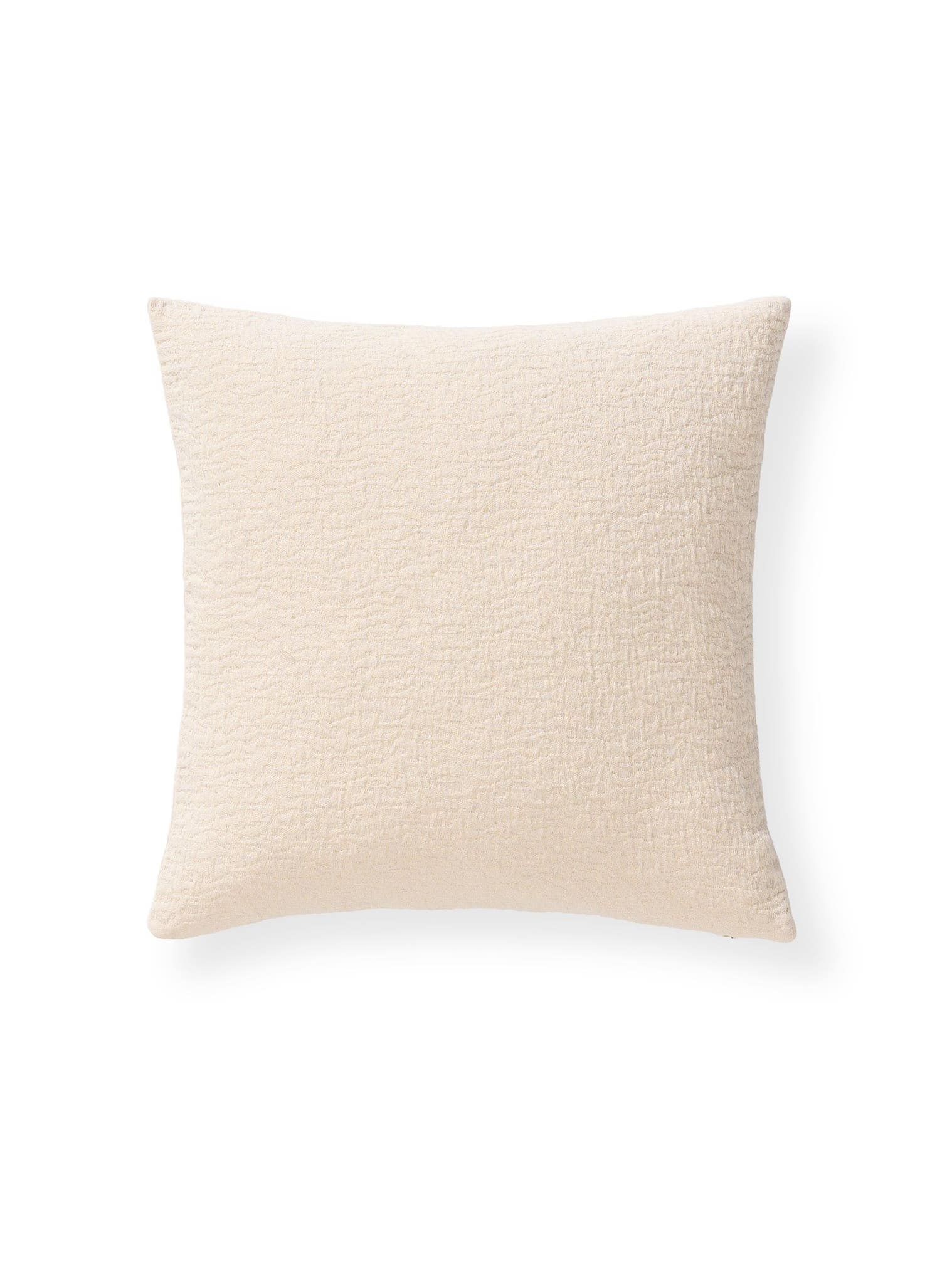 Kissenbezug Carmo Cream im Design Uni aus 100% Baumwolle von benuta