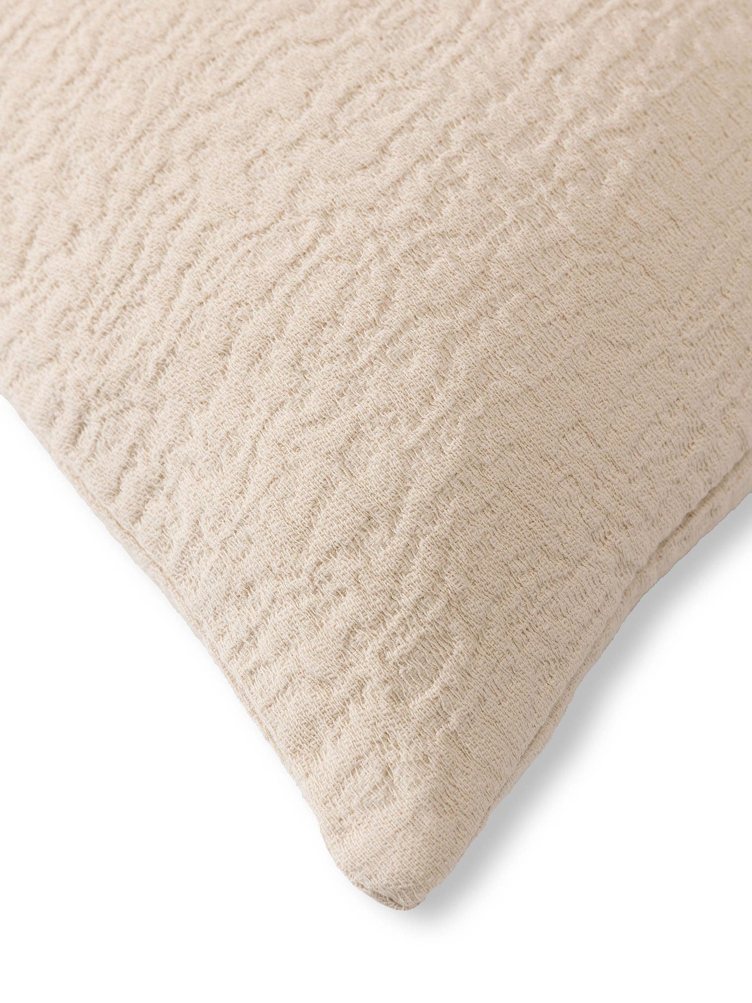 Kissenbezug Carmo Cream im Design Uni aus 100% Baumwolle von benuta