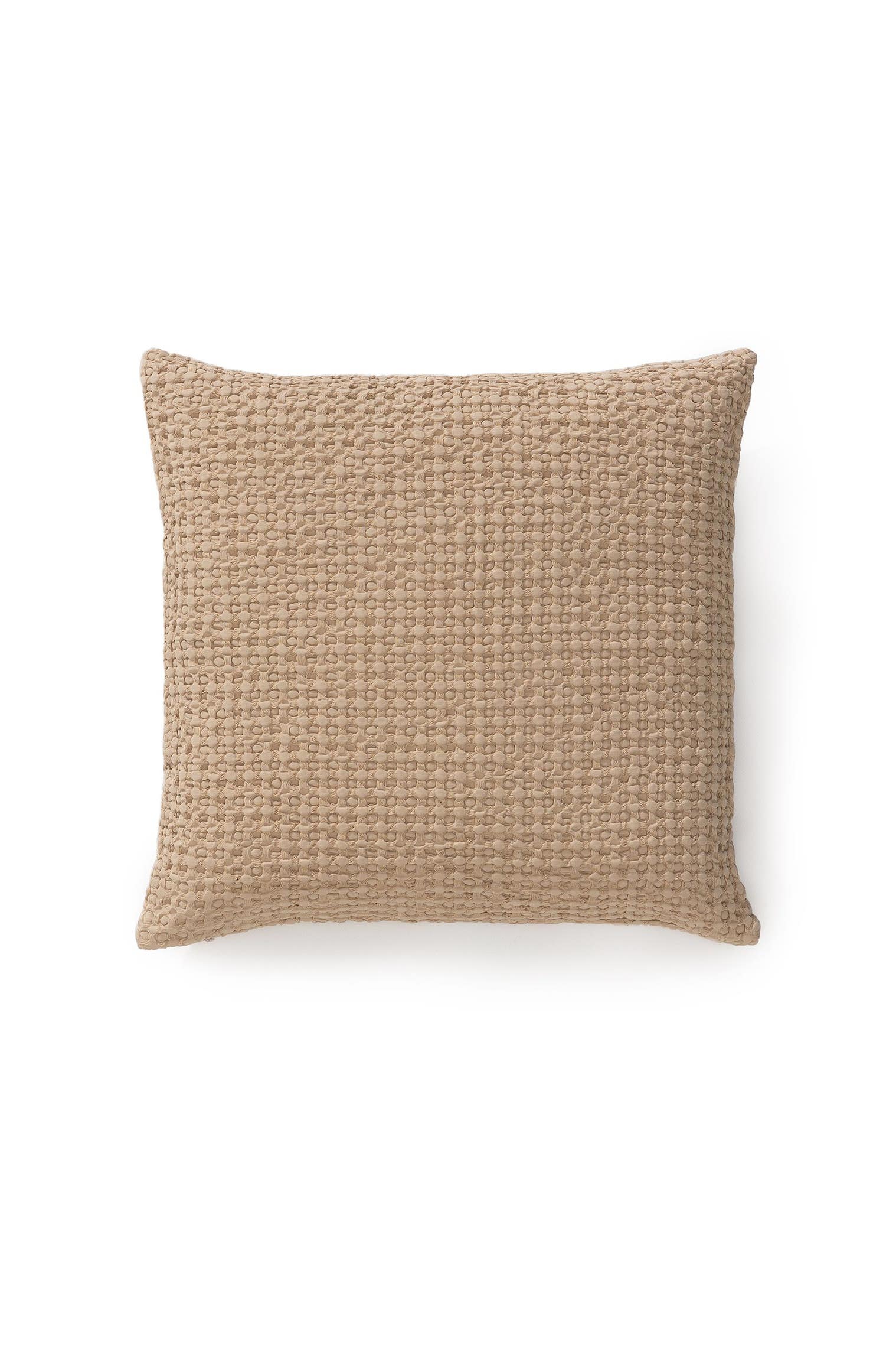 Kissenbezug Cloe Beige im Design Relief aus 100% Baumwolle von benuta Pop