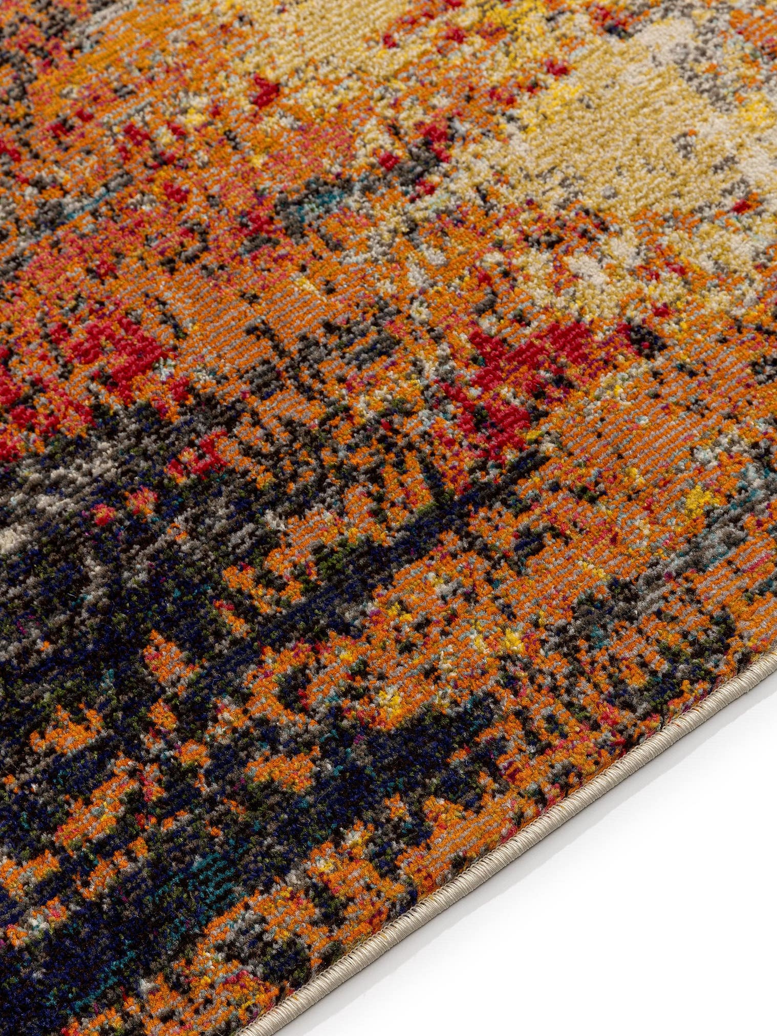 Teppich aus 100% Polypropylen in Multicolor mit 11 bis 20 mm hohem Flor von benuta Nest