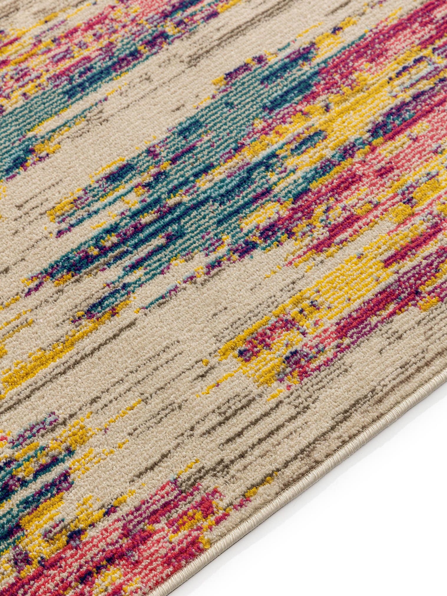 Teppich aus 100% Polypropylen in Multicolor mit 11 bis 20 mm hohem Flor von benuta Nest