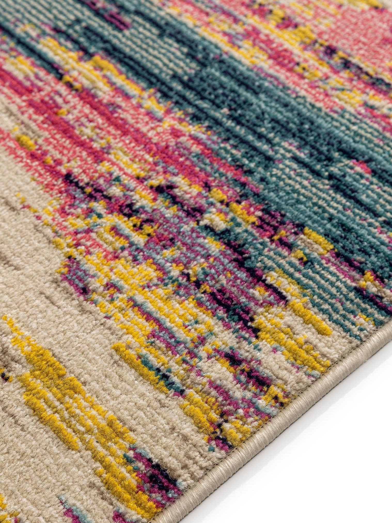 Rug made of 100% Polypropylene in Multicoloured with a 11 - 20 mm high pile by benuta Nest
