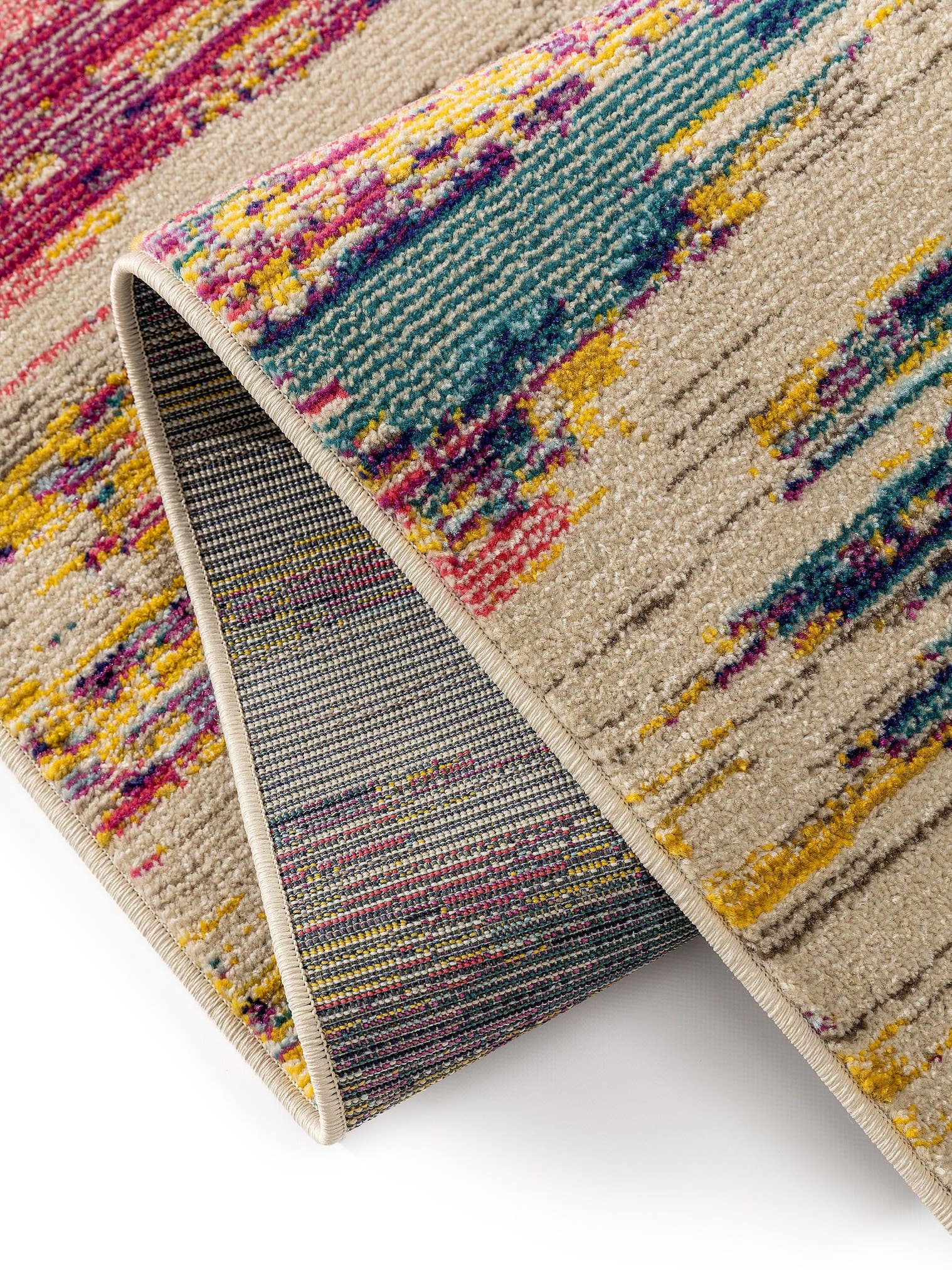 Rug made of 100% Polypropylene in Multicoloured with a 11 - 20 mm high pile by benuta Nest