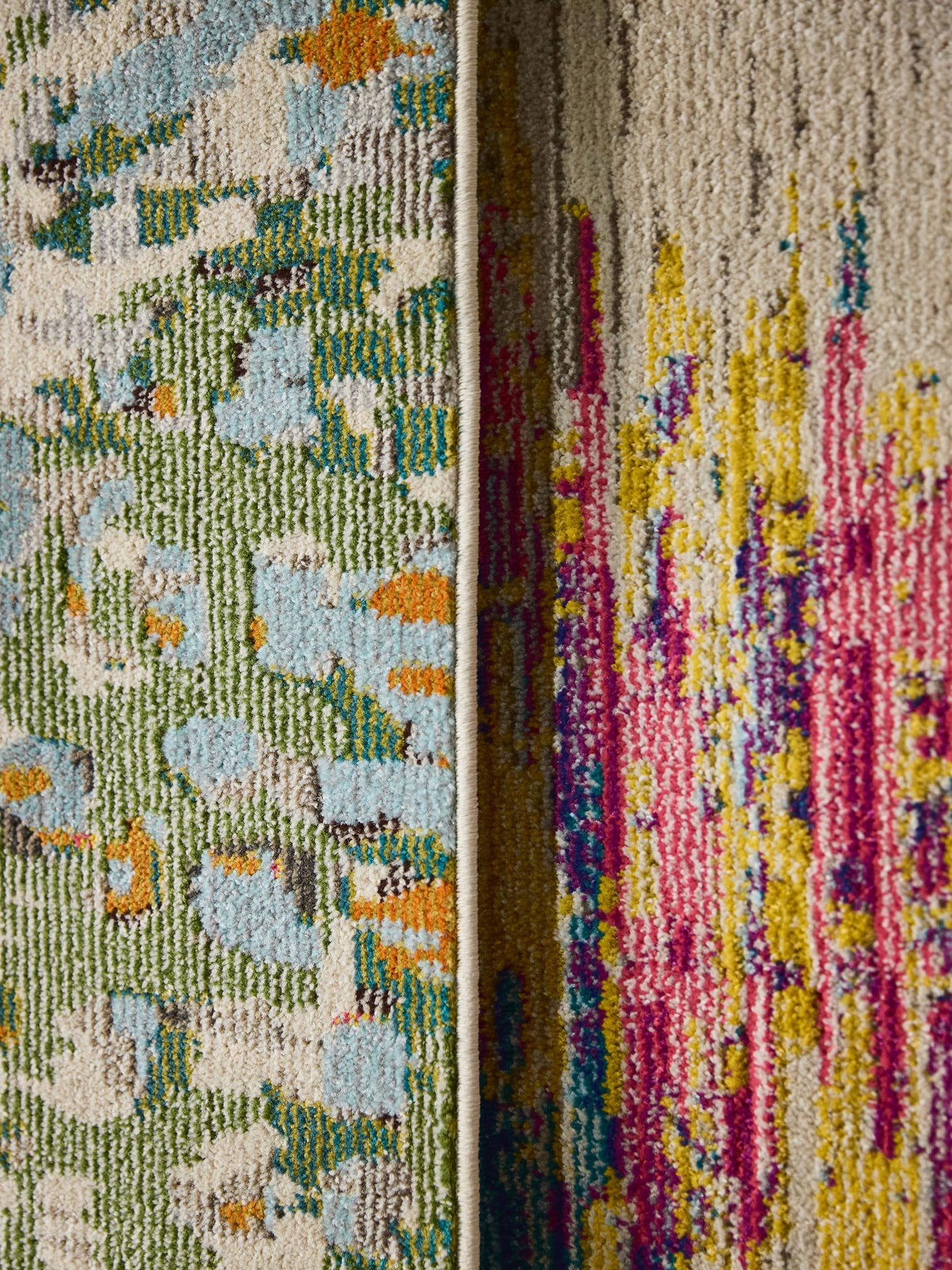 Rug made of 100% Polypropylene in Multicoloured with a 11 - 20 mm high pile by benuta Nest
