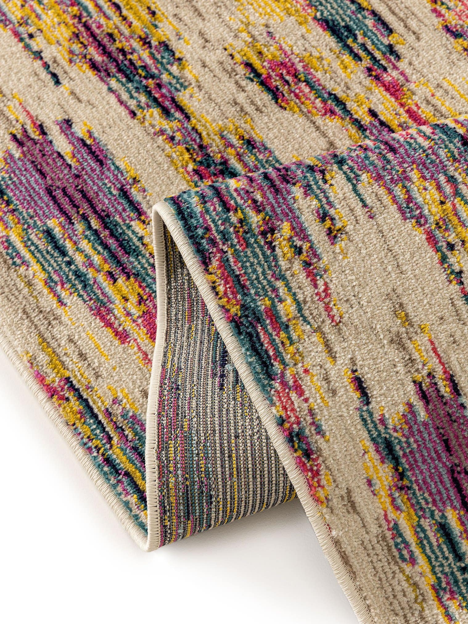 Rug made of 100% Polypropylene in Multicoloured with a 11 - 20 mm high pile by benuta Nest