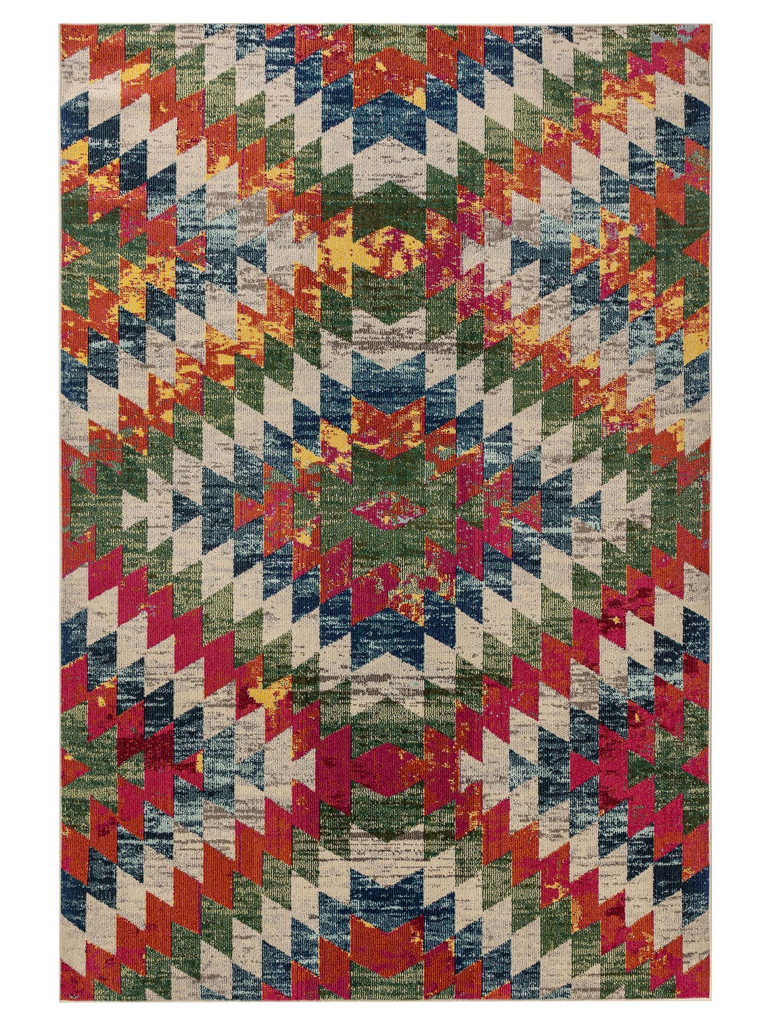 Teppich aus 100% Polypropylen in Multicolor mit 11 bis 20 mm hohem Flor von benuta Nest