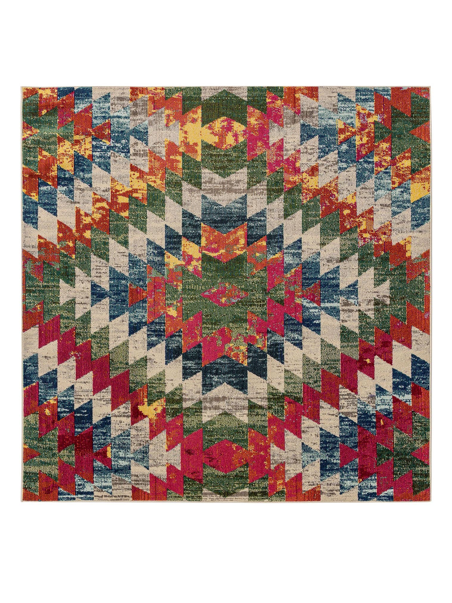 Teppich aus 100% Polypropylen in Multicolor mit 11 bis 20 mm hohem Flor von benuta Nest