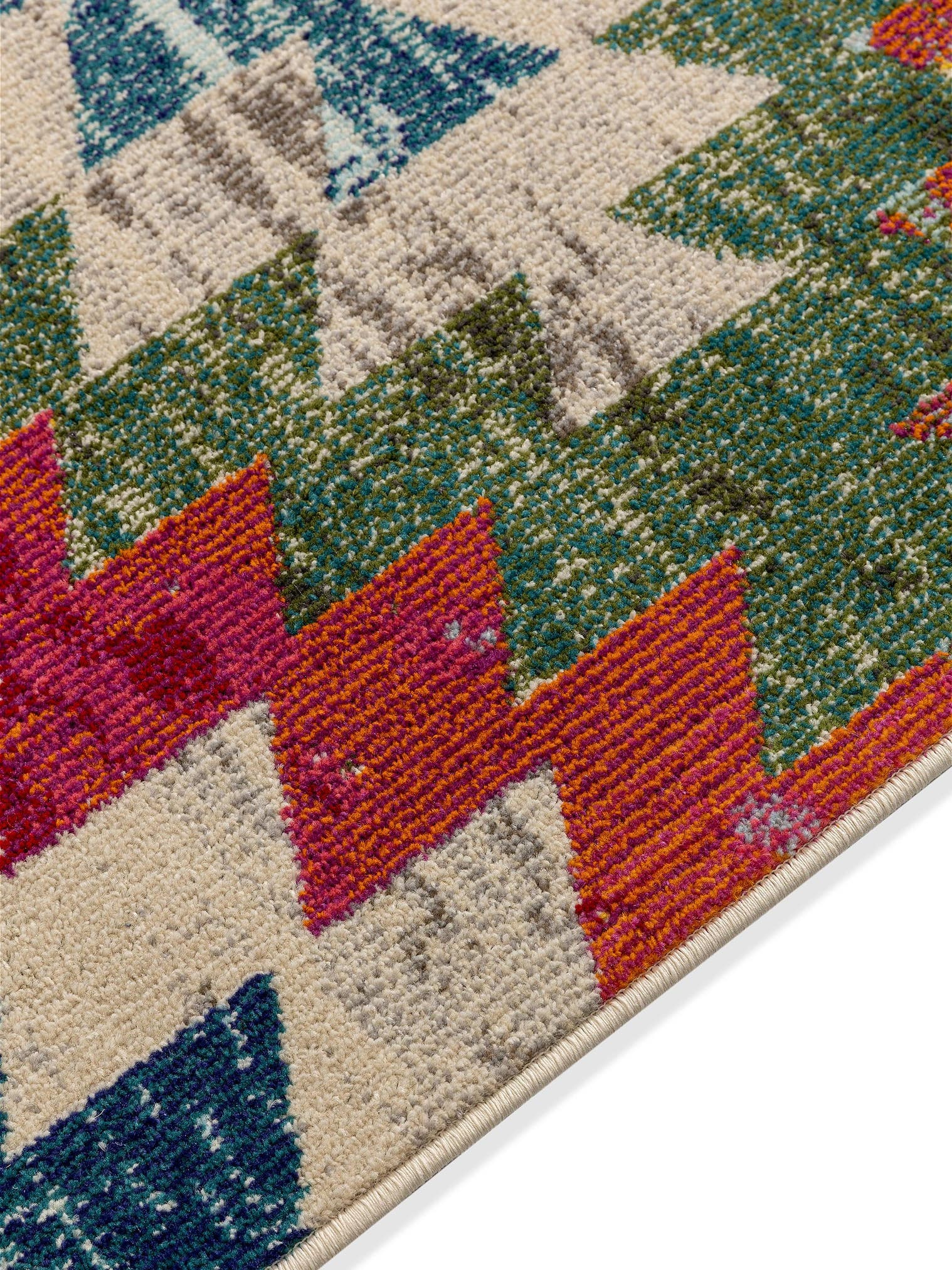 Teppich aus 100% Polypropylen in Multicolor mit 11 bis 20 mm hohem Flor von benuta Nest