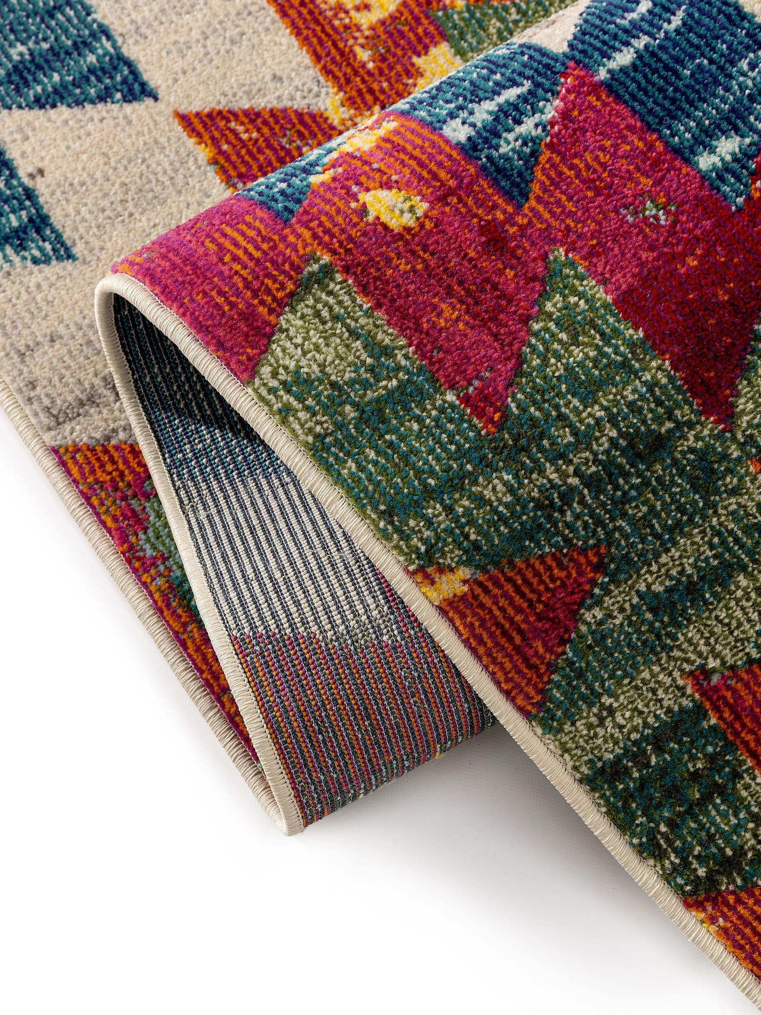 Teppich aus 100% Polypropylen in Multicolor mit 11 bis 20 mm hohem Flor von benuta Nest