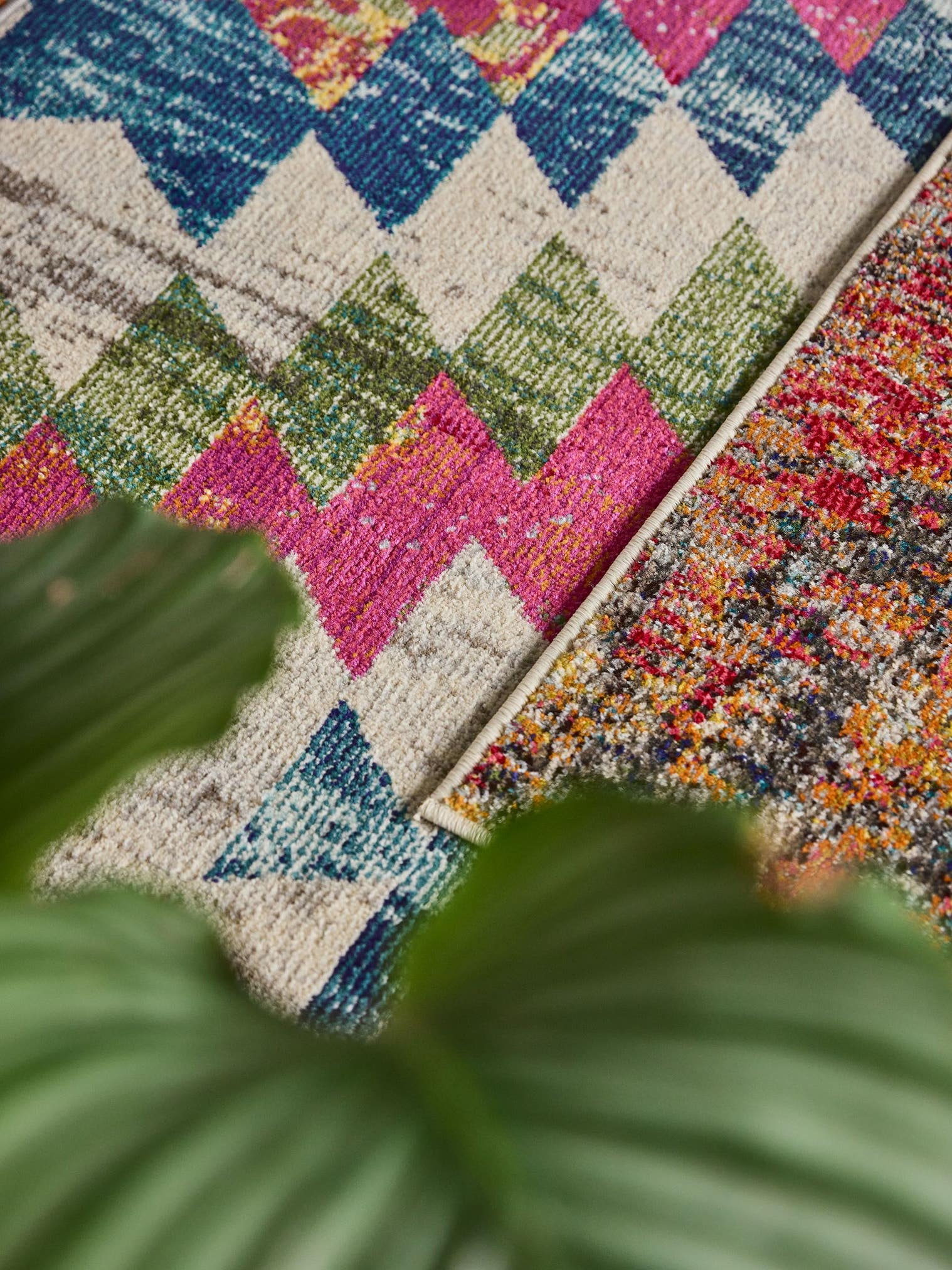 Teppich aus 100% Polypropylen in Multicolor mit 11 bis 20 mm hohem Flor von benuta Nest
