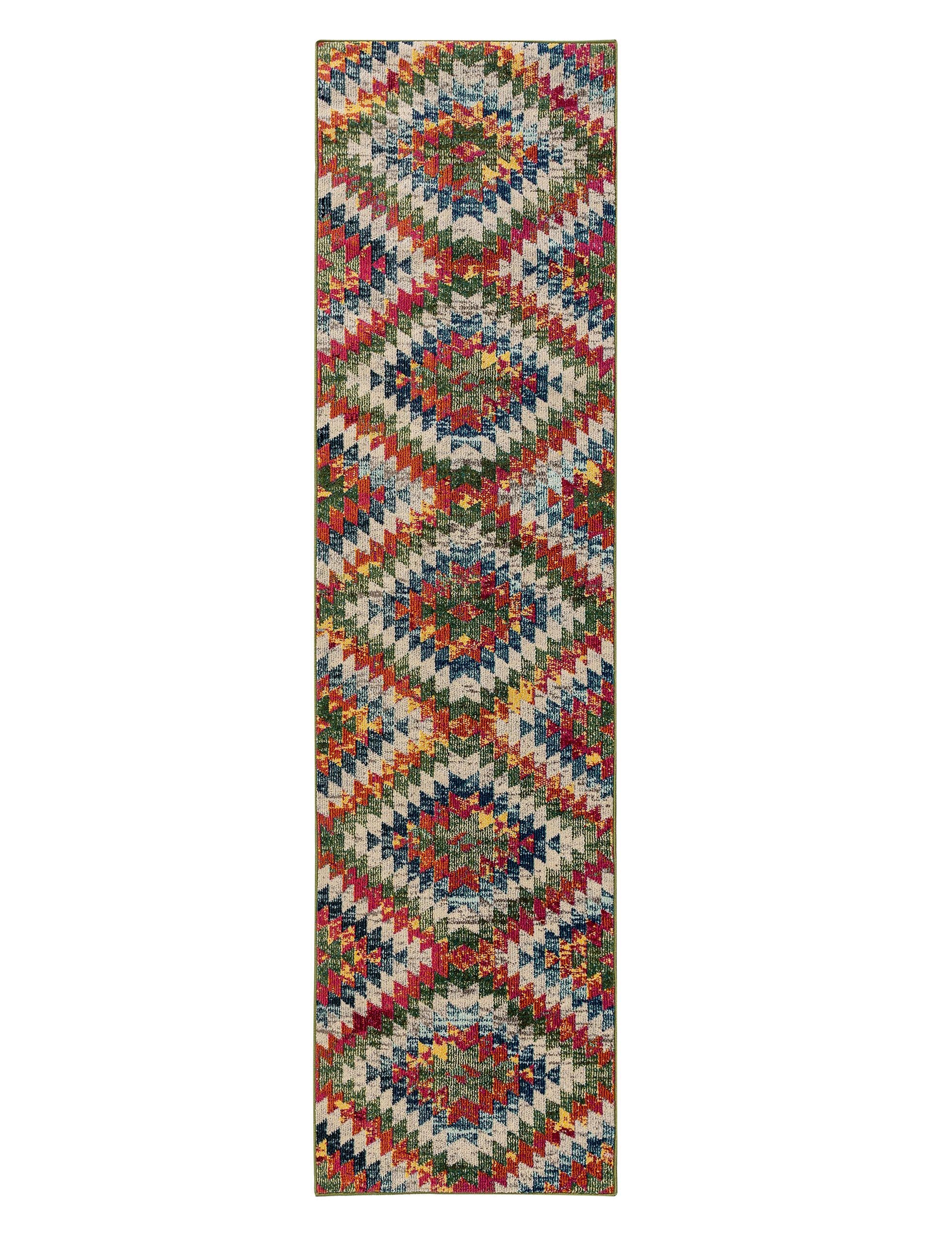 Rug made of 100% Polypropylene in Multicoloured with a 11 - 20 mm high pile by benuta Nest