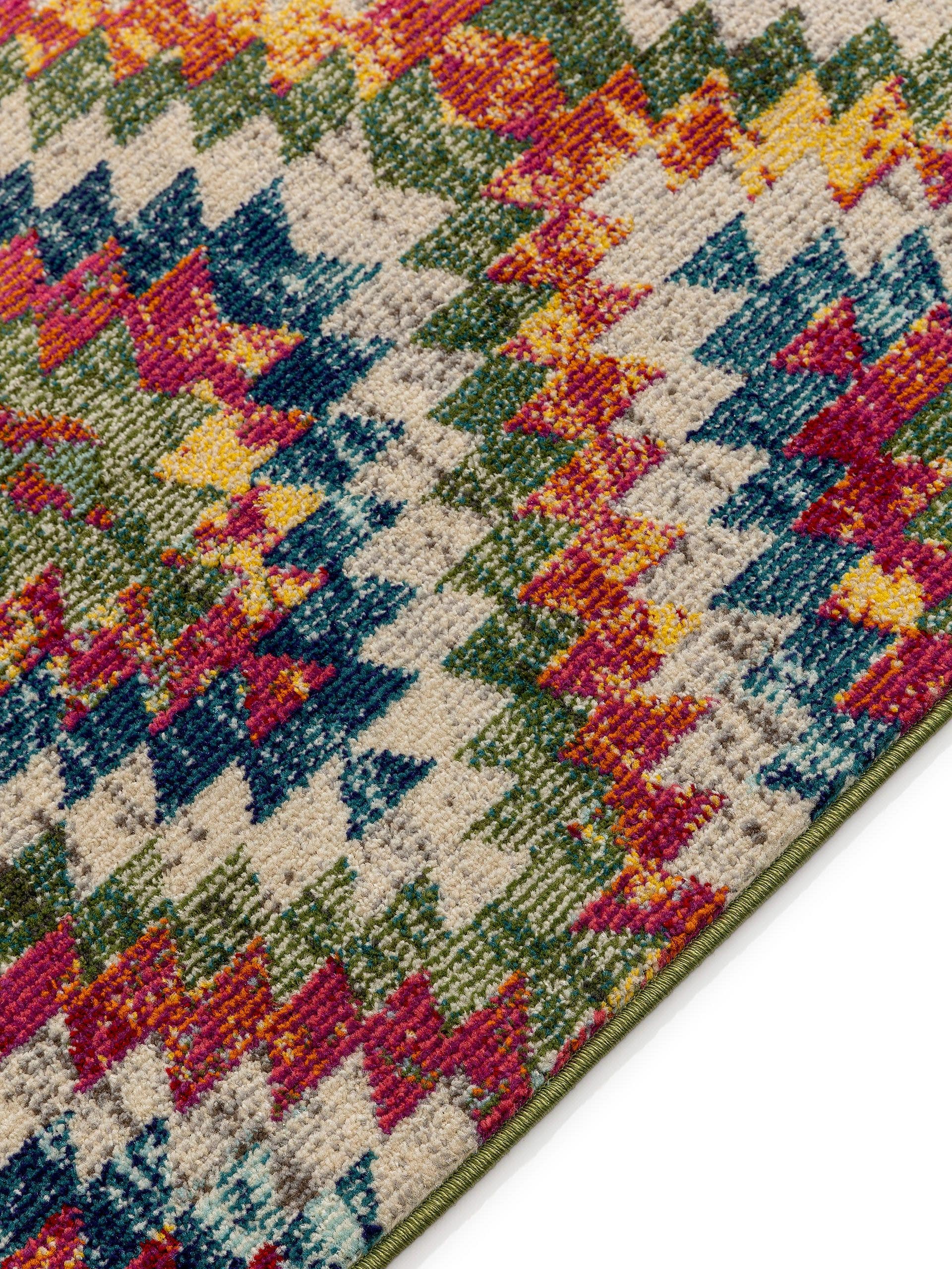 Rug made of 100% Polypropylene in Multicoloured with a 11 - 20 mm high pile by benuta Nest