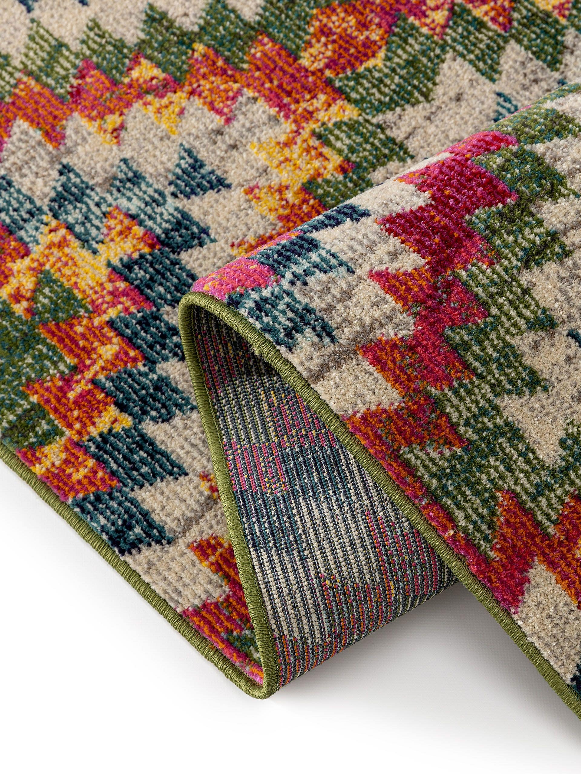 Rug made of 100% Polypropylene in Multicoloured with a 11 - 20 mm high pile by benuta Nest