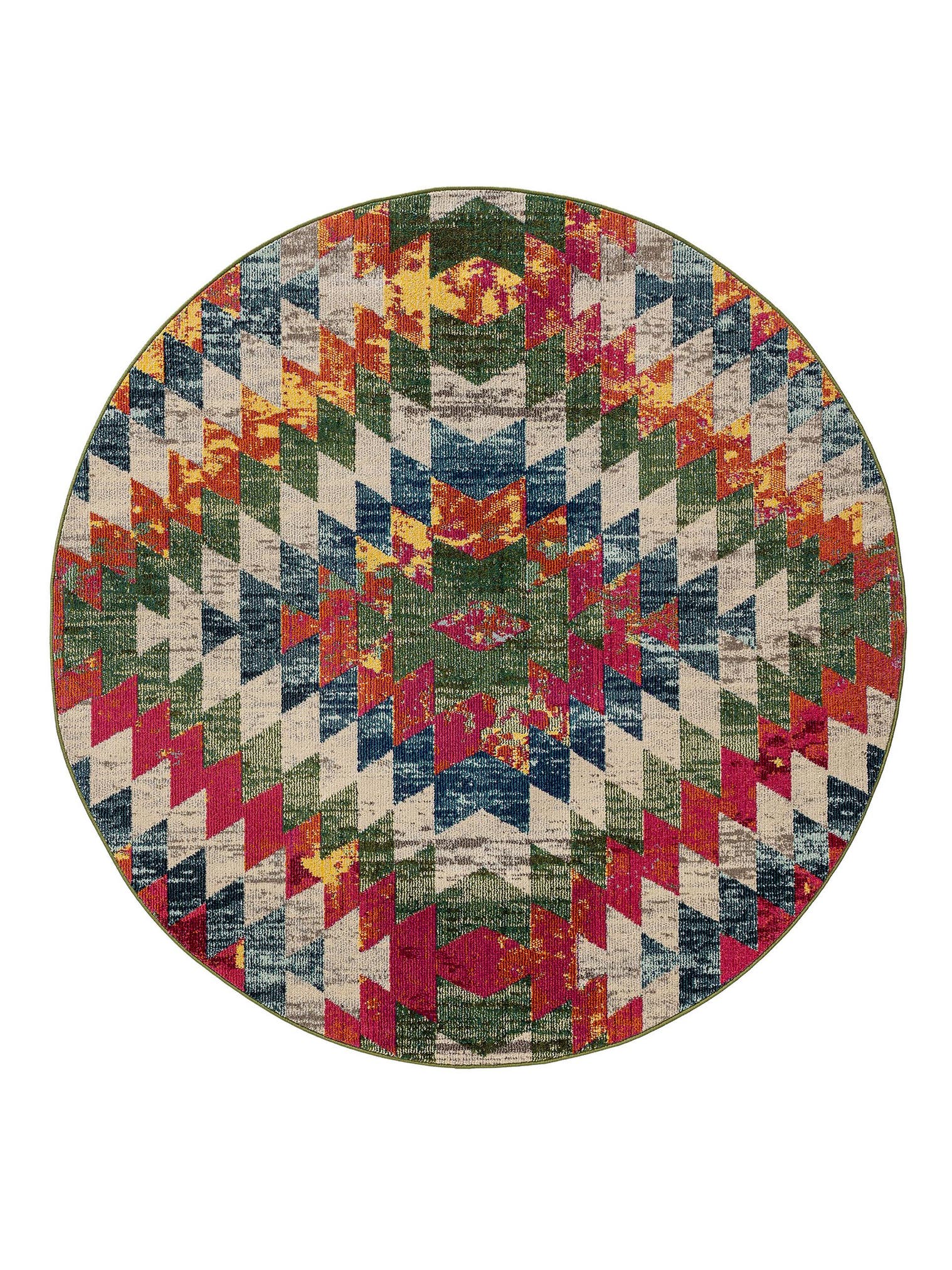 Teppich aus 100% Polypropylen in Multicolor mit 11 bis 20 mm hohem Flor von benuta Nest