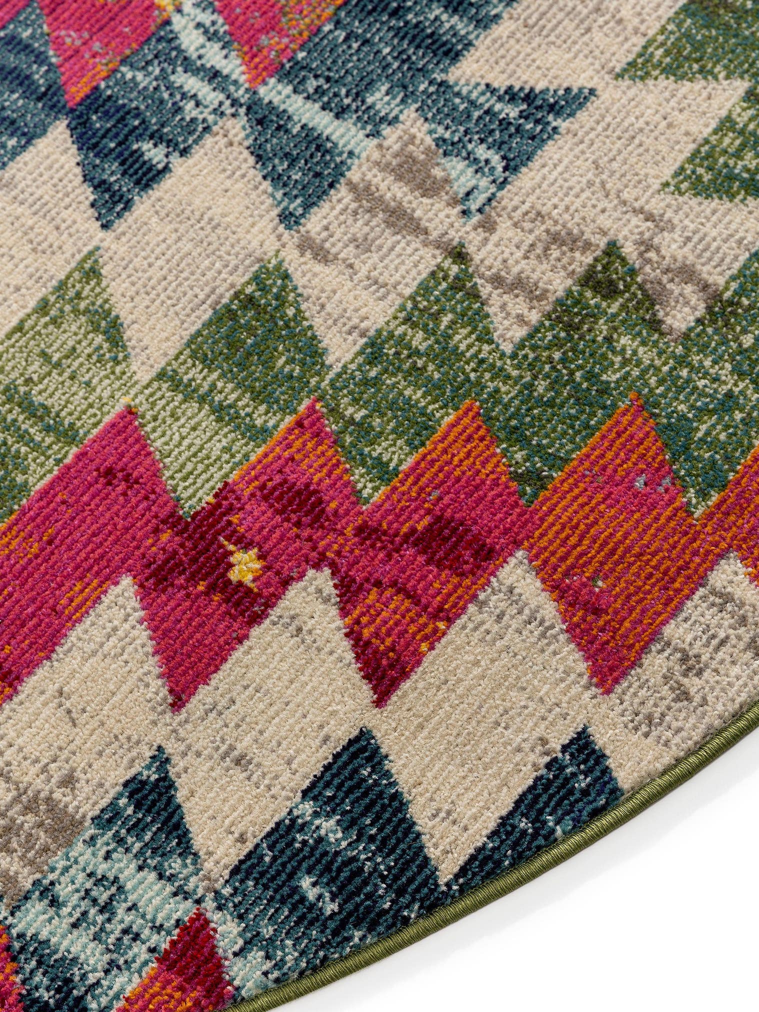 Teppich aus 100% Polypropylen in Multicolor mit 11 bis 20 mm hohem Flor von benuta Nest