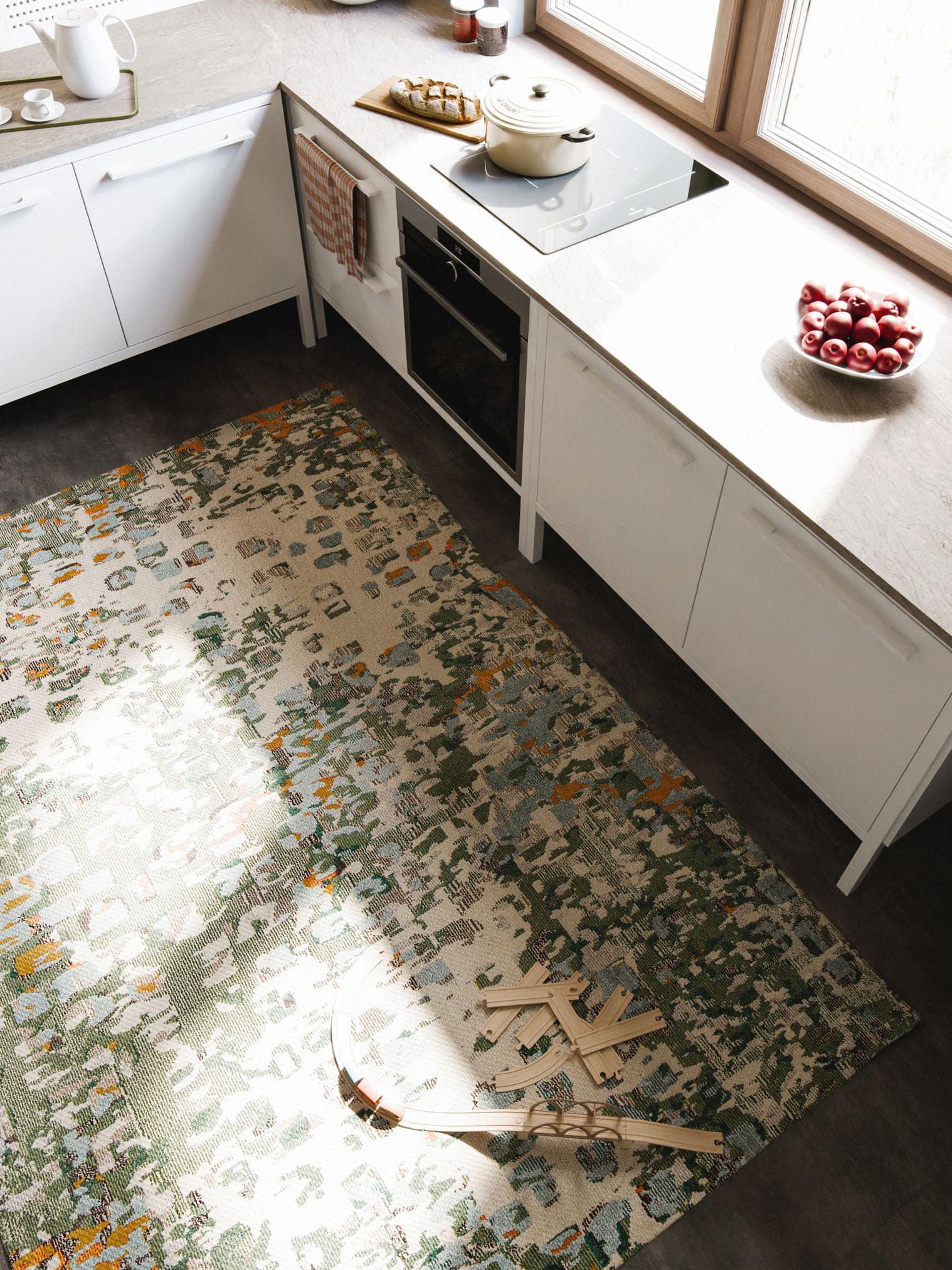 Alfombra de 100% Polipropileno en Multicolor con un pelo de {{Placeholder_Pile Height}} de altura de benuta Nest