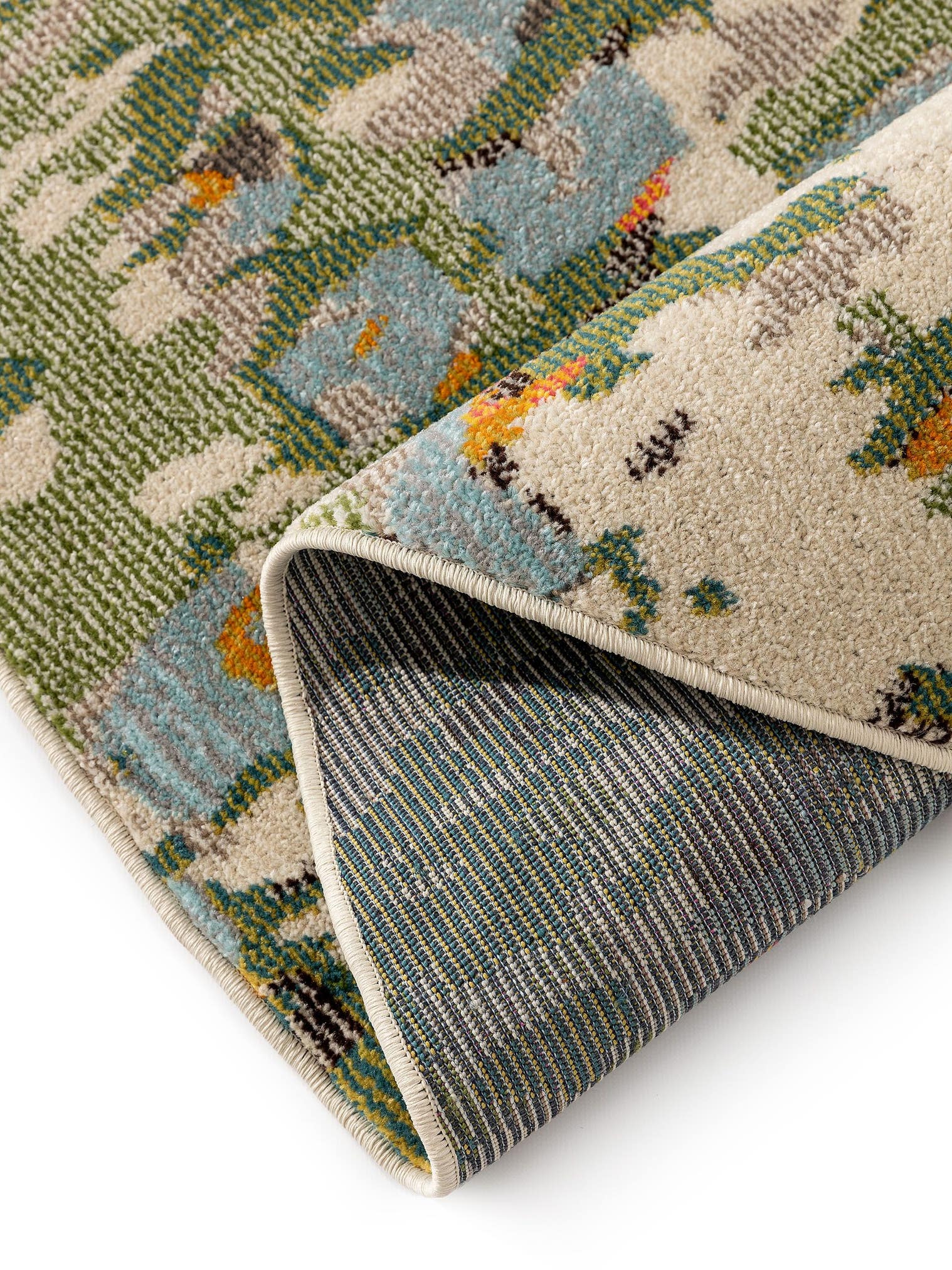 Teppich aus 100% Polypropylen in Multicolor mit 11 bis 20 mm hohem Flor von benuta Nest