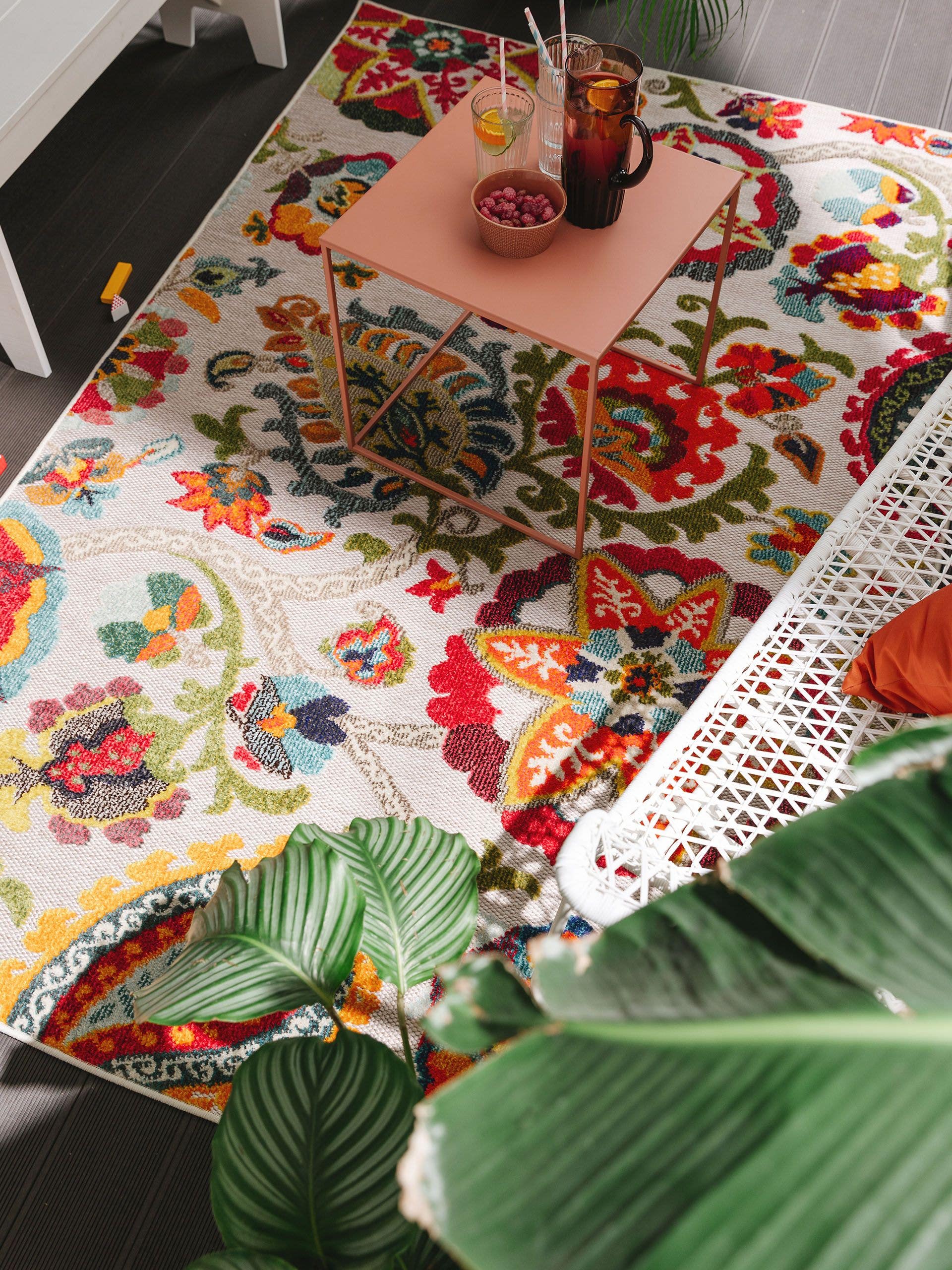 Rug made of 100% Polypropylene in Multicoloured with a 6 - 10 mm high pile by benuta Nest