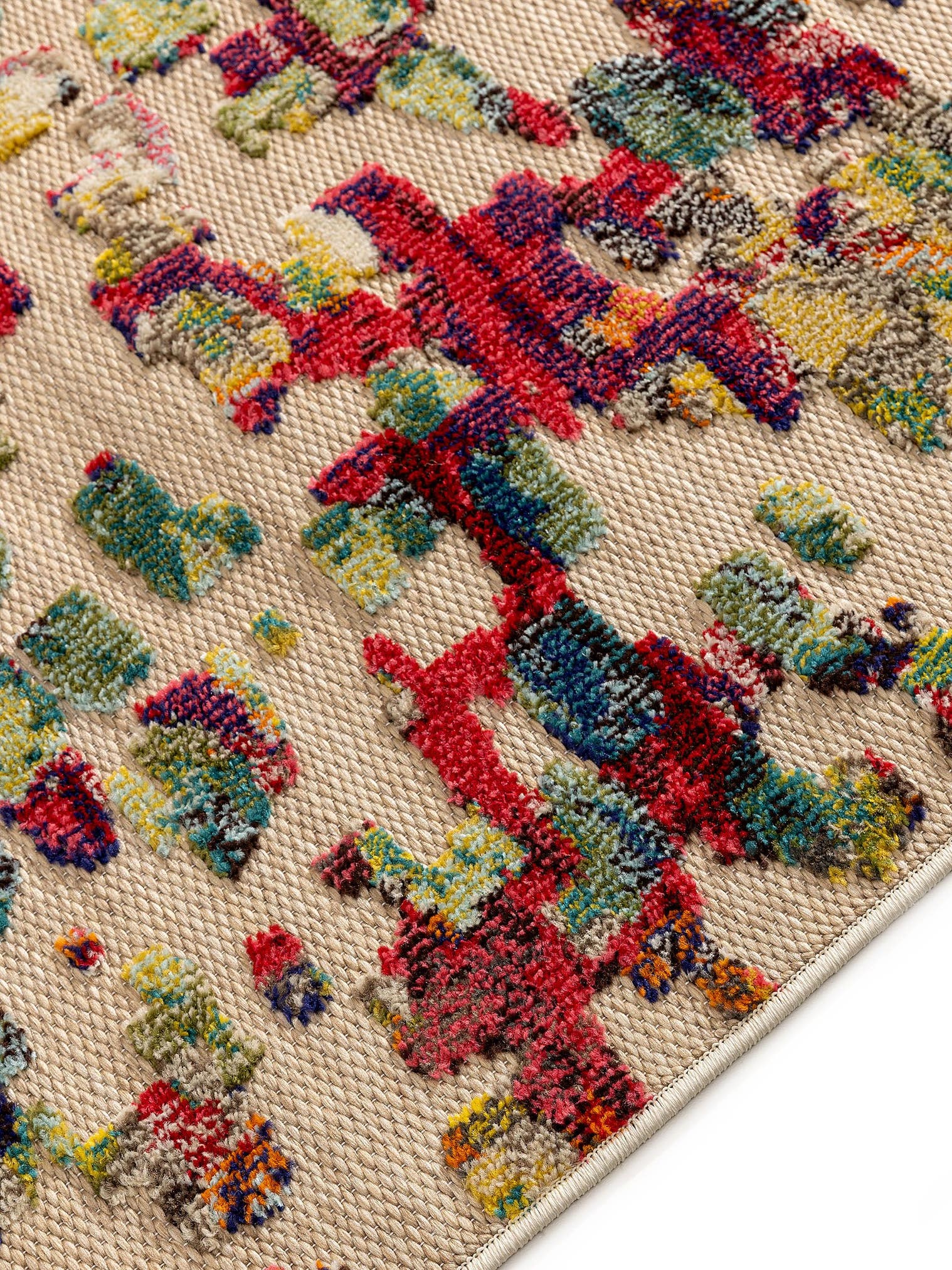 Teppich aus 100% Polypropylen in Multicolor mit 6 bis 10 mm hohem Flor von benuta Nest