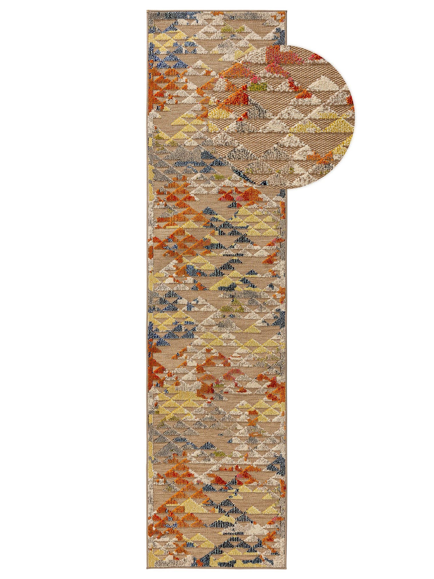 Teppich aus 100% Polypropylen in Multicolor mit 6 bis 10 mm hohem Flor von benuta Nest